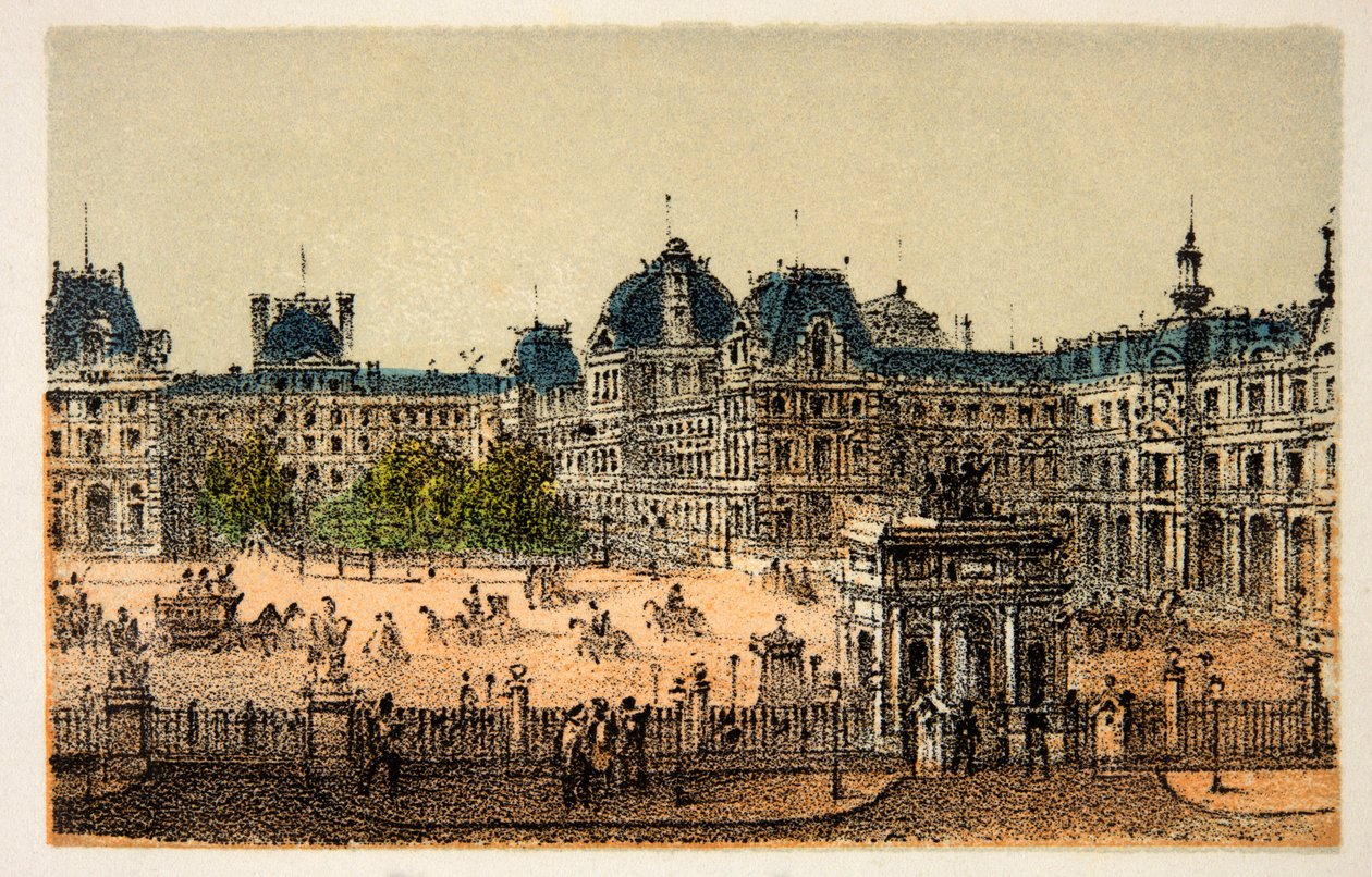 Párizs 1874: Az új Louvre, magángyűjtemény alkotó: Anonymous Anonymous