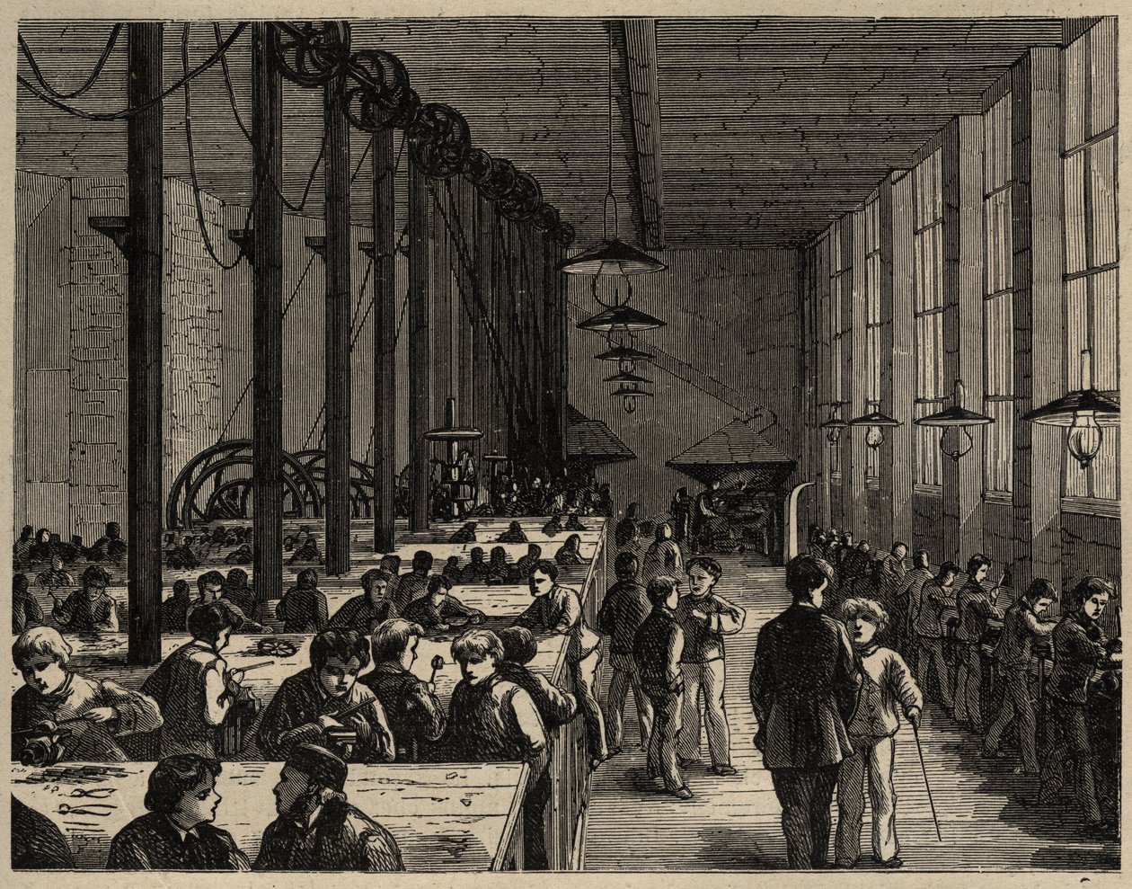 Párizs, Diderot Városi Szakiskola – metszet 1890 alkotó: Anonymous Anonymous