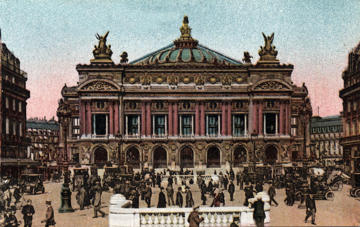 Párizs: Charles Garnier (1825-1898) Opera homlokzatának és a Place de l