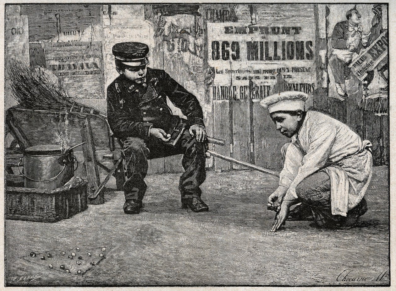 Balls része. Metszet a 19. század végéről. Magángyűjtemény. alkotó: Anonymous Anonymous