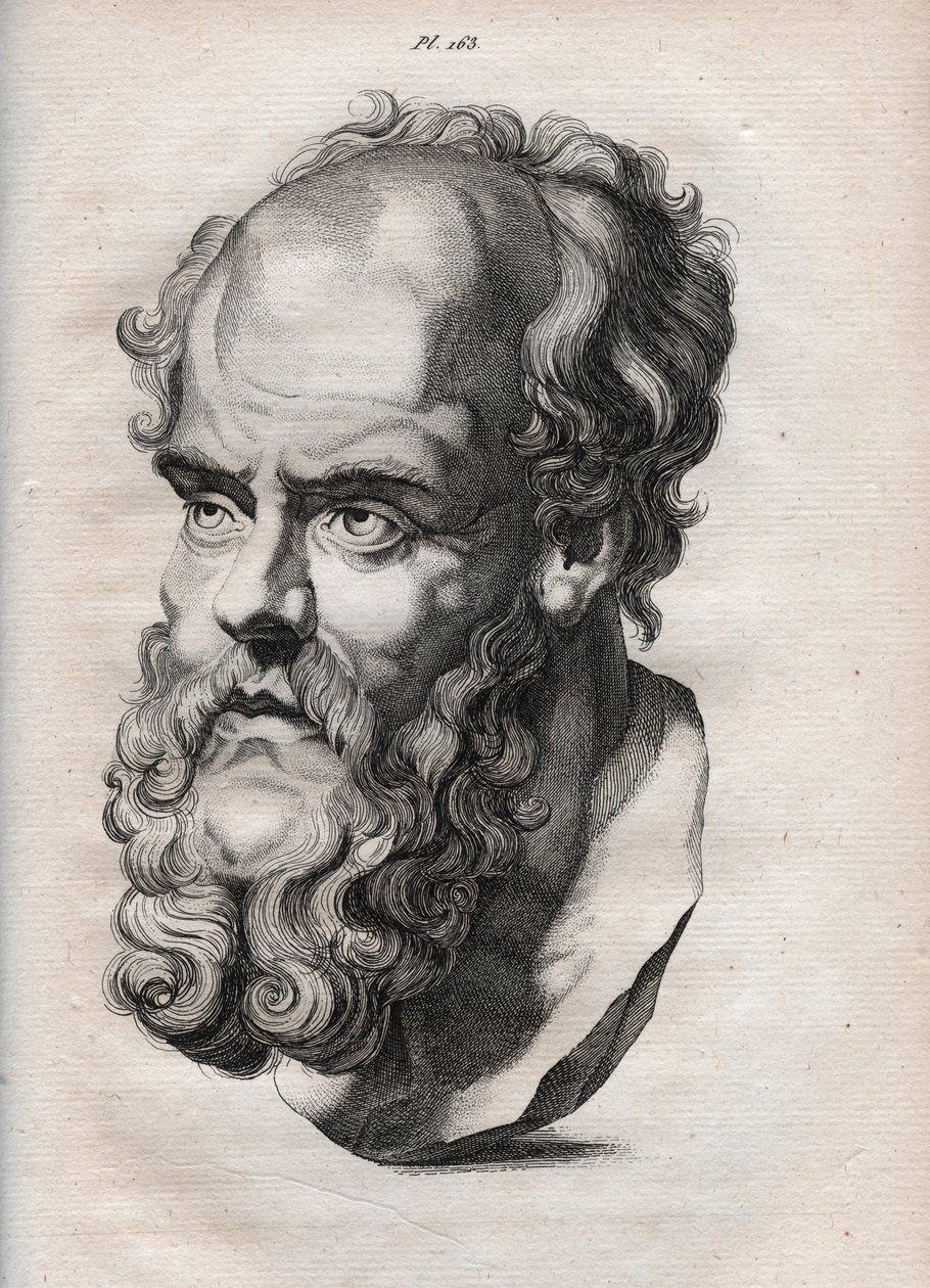 Fiziognómia - Fiziognómia - a görög filozófus, Szókratész (i.e. 469-399) (Szókratész mellszobra (i.e. 469-399), athéni filozófus) 1808-as metszete „Az emberek megismerésének művészete a fiziognómián keresztül”, Gapar Gapar. (Gaspard) Lavater (1841-1801) - alkotó: Anonymous Anonymous