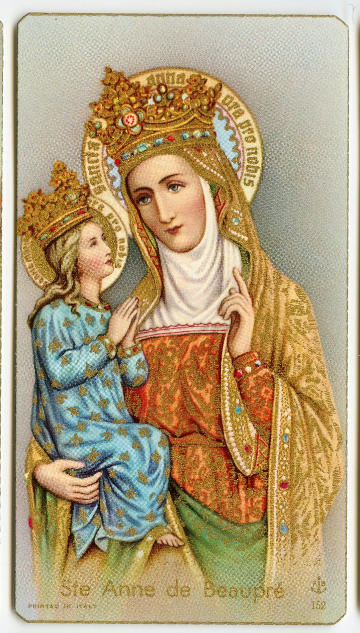 Jámbor kép: Saint Anne de Beaupre, Quebec védőszentje (kromolitográfia) alkotó: Anonymous Anonymous