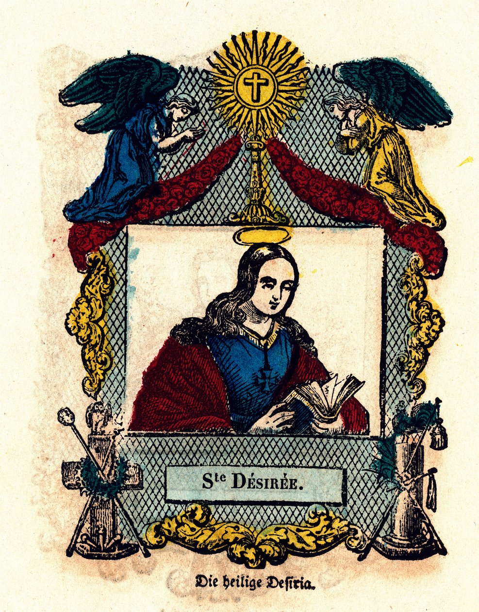 Jámbor kép: Saint Desiree. századi metszet Magángyűjtemény alkotó: Anonymous Anonymous