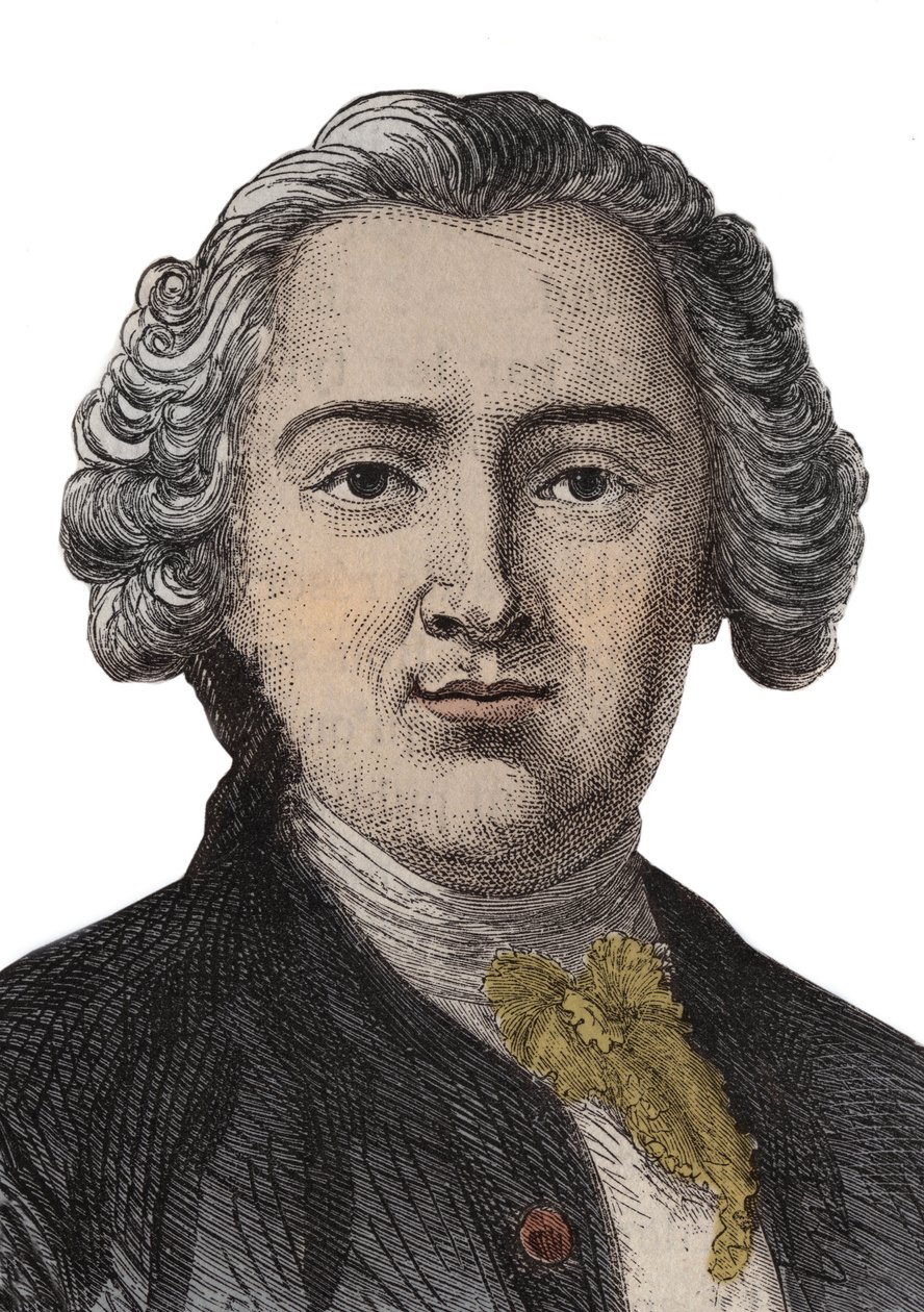 Claude Adrien (Claus-Adrien) Helvetius (1715-1771) angol filozófus portrémetszete - metszet alkotó: Anonymous Anonymous