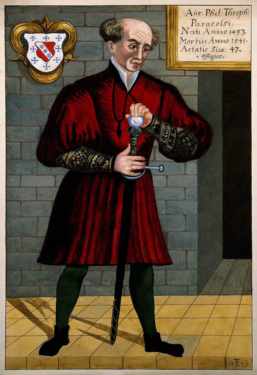 Philippus Aureolus Paracelsus portréja (in fr. Paracelsus alkotó: Anonymous Anonymous