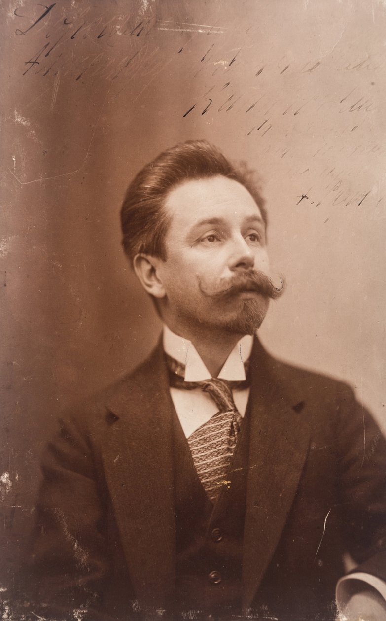 Alekszandr Szkrjabin orosz zongoraművész és zeneszerző portréja (Scriabin or Skriabin) (1871-1915) - Alekszandr Szkrjabin (1872-1915) zeneszerző portréja - Anonymous. Fénykép. Magángyűjtemény alkotó: Anonymous Anonymous