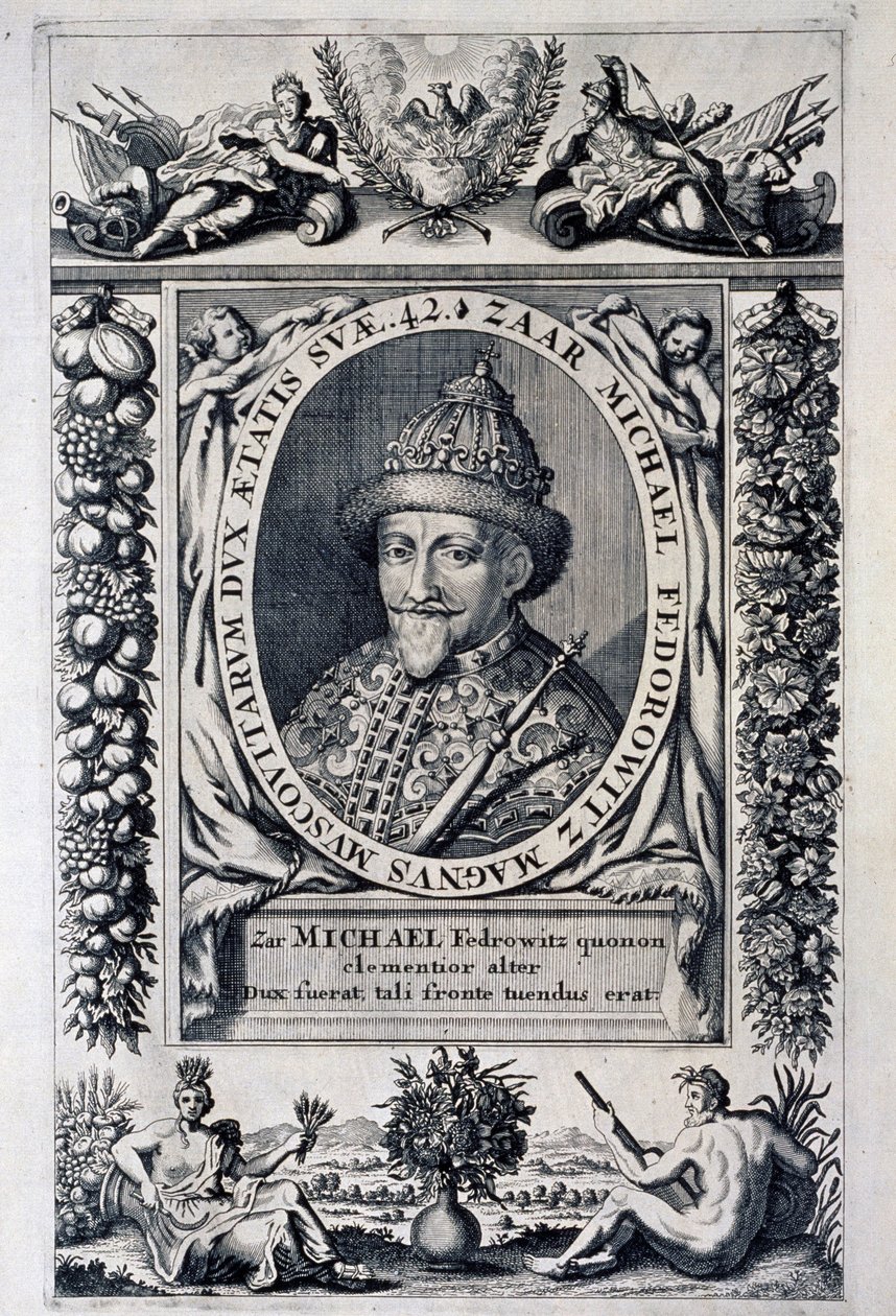 Michel I. Fedorovics orosz cár portréja (Michel Feodorovitch Romanov alkotó: Anonymous Anonymous