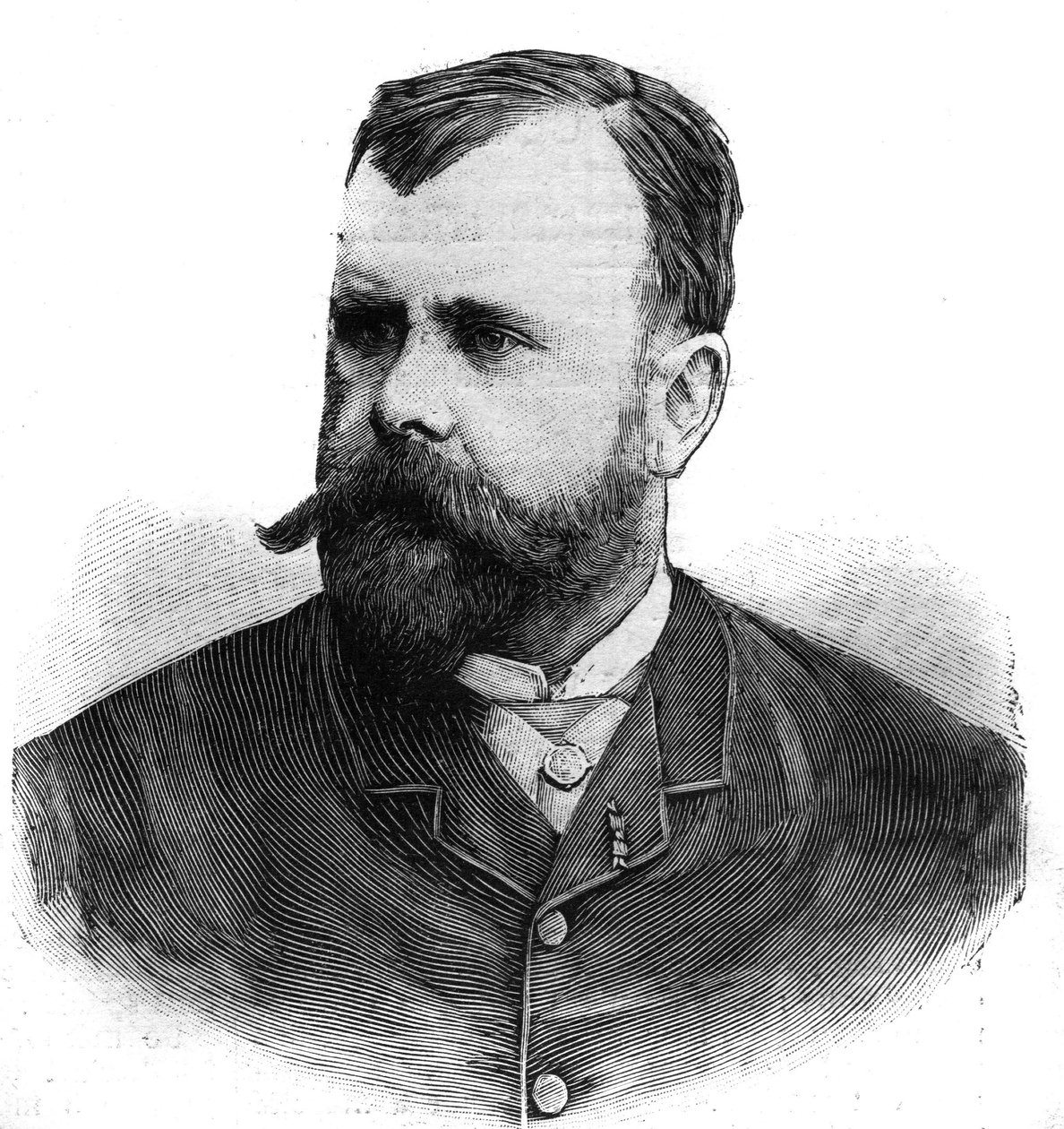 Albert Maignan (1845-1908) francia festő portréja. Metszet a „Le Peute Parisien”-ben alkotó: Anonymous Anonymous