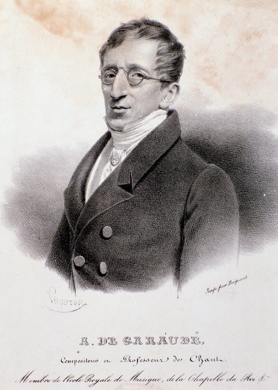 Alexis de Garaude (1779-1852) francia zeneszerző portréja. 19. század. alkotó: Anonymous Anonymous