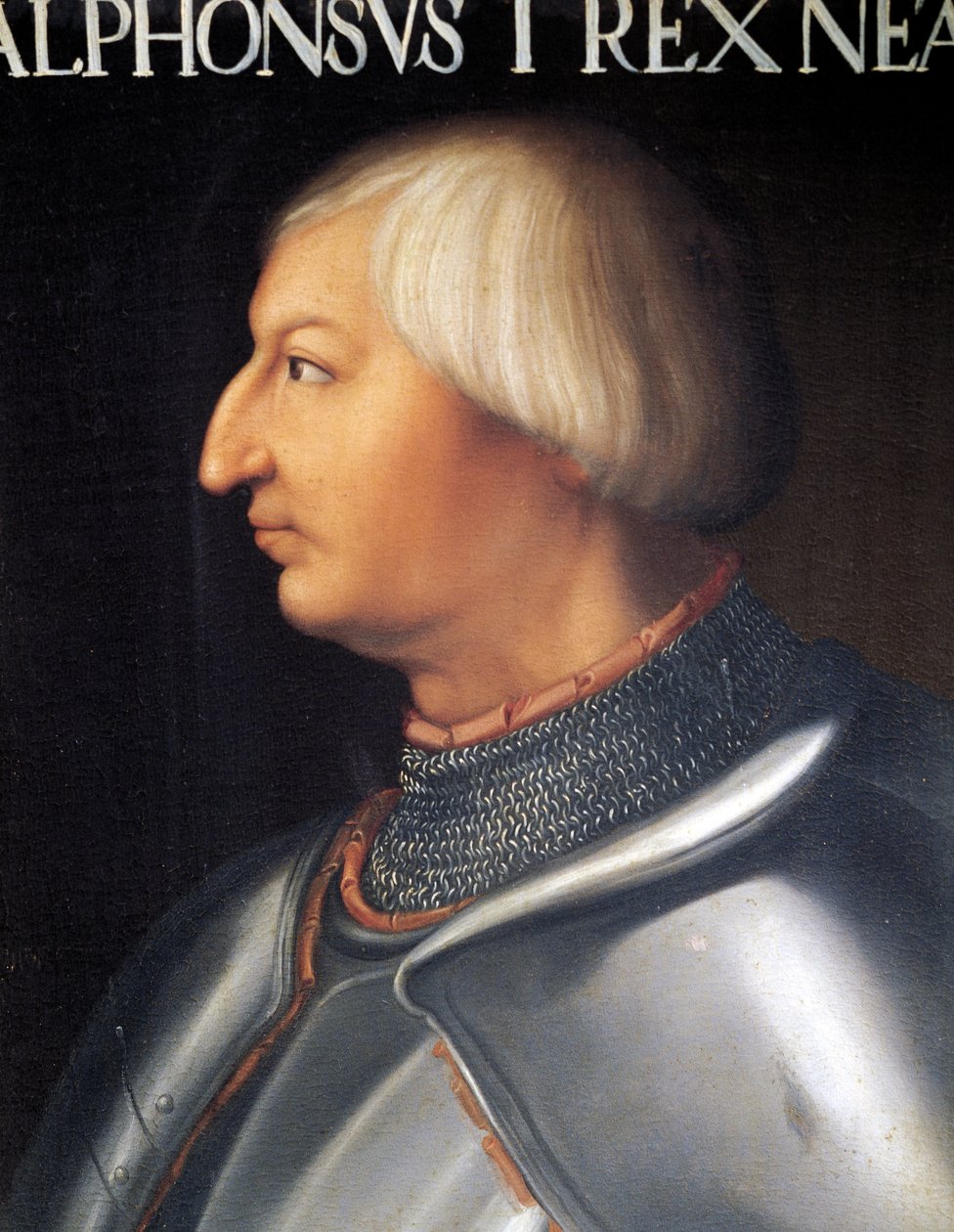 V. Aragóniai Alfonz, Nápoly királyának portréja (festmény) alkotó: Anonymous Anonymous