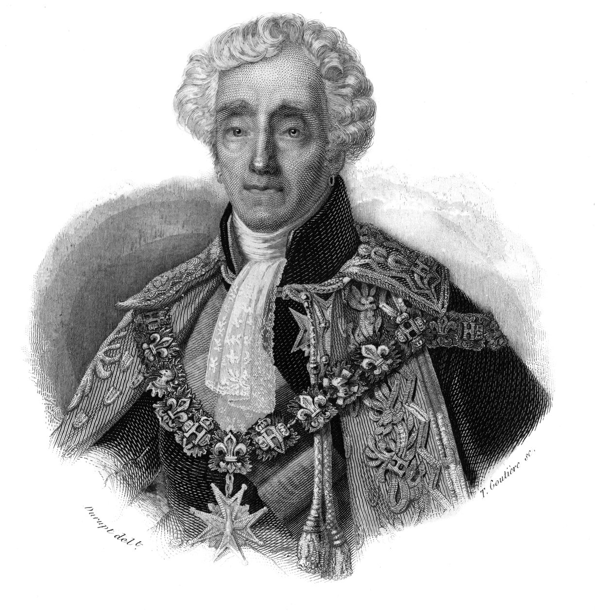 Ambroise Polycarpe La Rochefoucauld Doudeauville (Ambroise-Polycarpe La Rochefoucauld-Doudeauville) (1765-1841) portréja a „Hasznos férfiak portréi és története: minden ország és minden állapotú férfi és nő, aki férfit szerzett” című publikációjában alkotó: Anonymous Anonymous