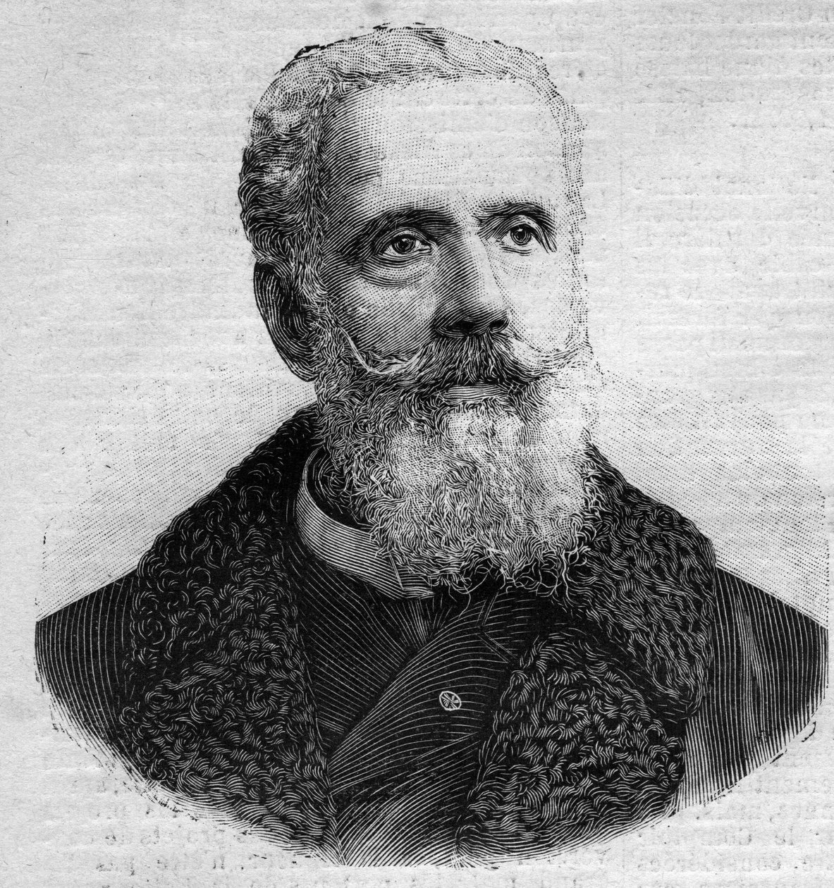 Anatole de La Forge (1821-1892) francia politikus portréja. Metszet a „Le Peute Parisien”-ben alkotó: Anonymous Anonymous