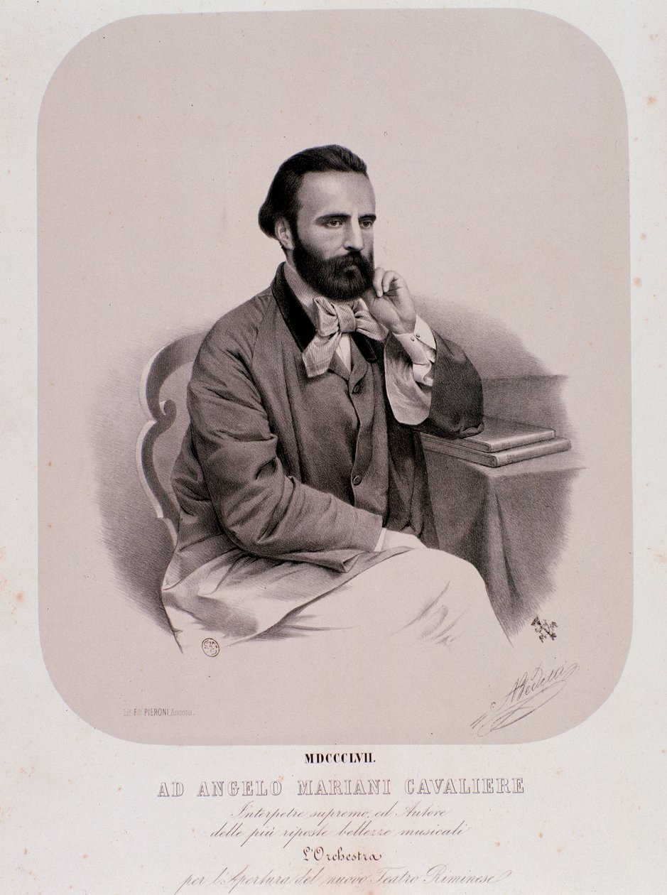 Angelo Mariani portréja (litográfia alkotó: Anonymous Anonymous