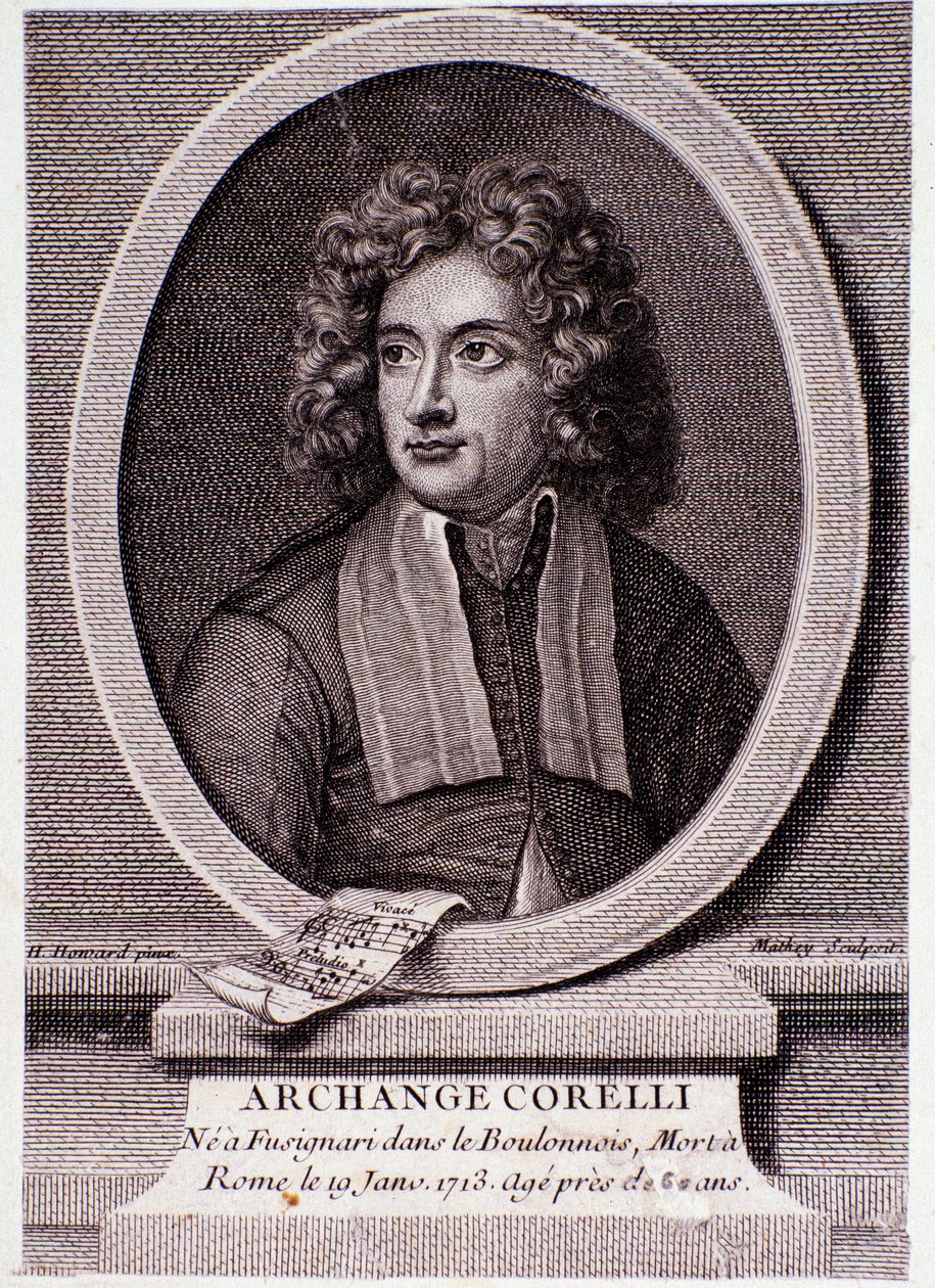 Arcangelo Corelli portréja (metszet) alkotó: Anonymous Anonymous