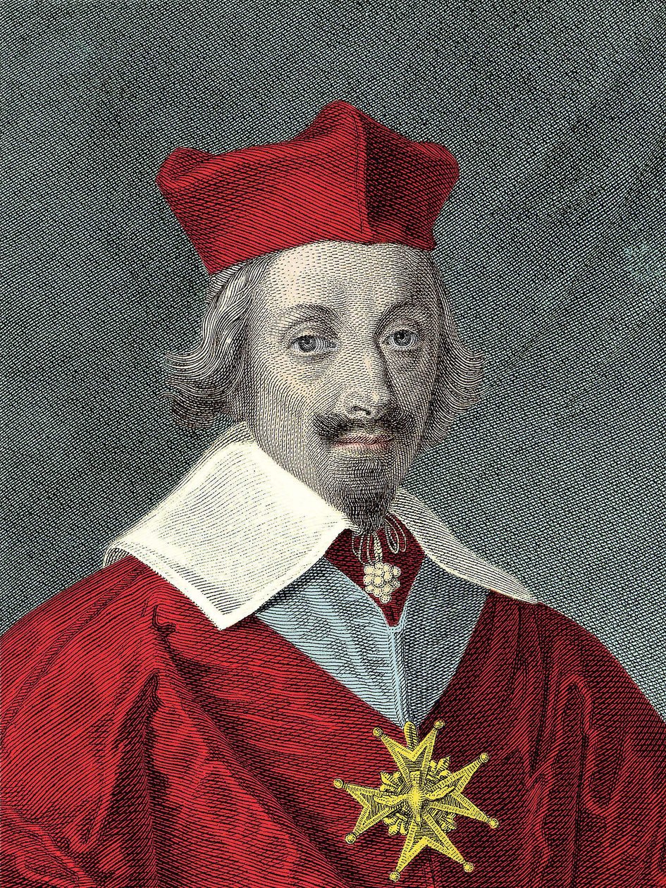 Armand Jean Du Plessis, De Richelieu bíboros (1585-1642) Plate és francia politikus portréja alkotó: Anonymous Anonymous