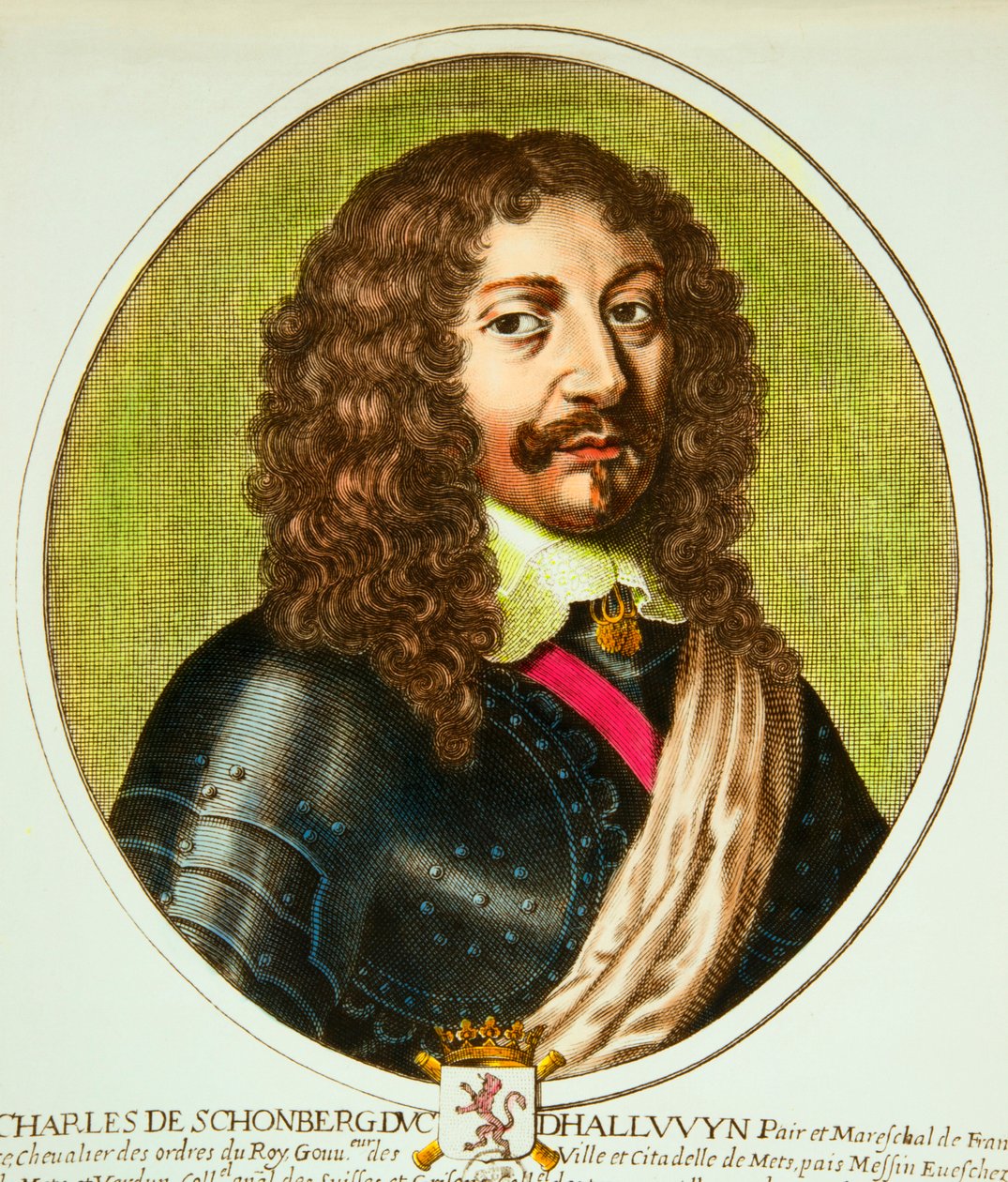 Charles de Schomberg (1601-1656) halluin hercegének portréja, Franciaország párja és marechalja XIII. Lajos alatt, Privee Collection alkotó: Anonymous Anonymous