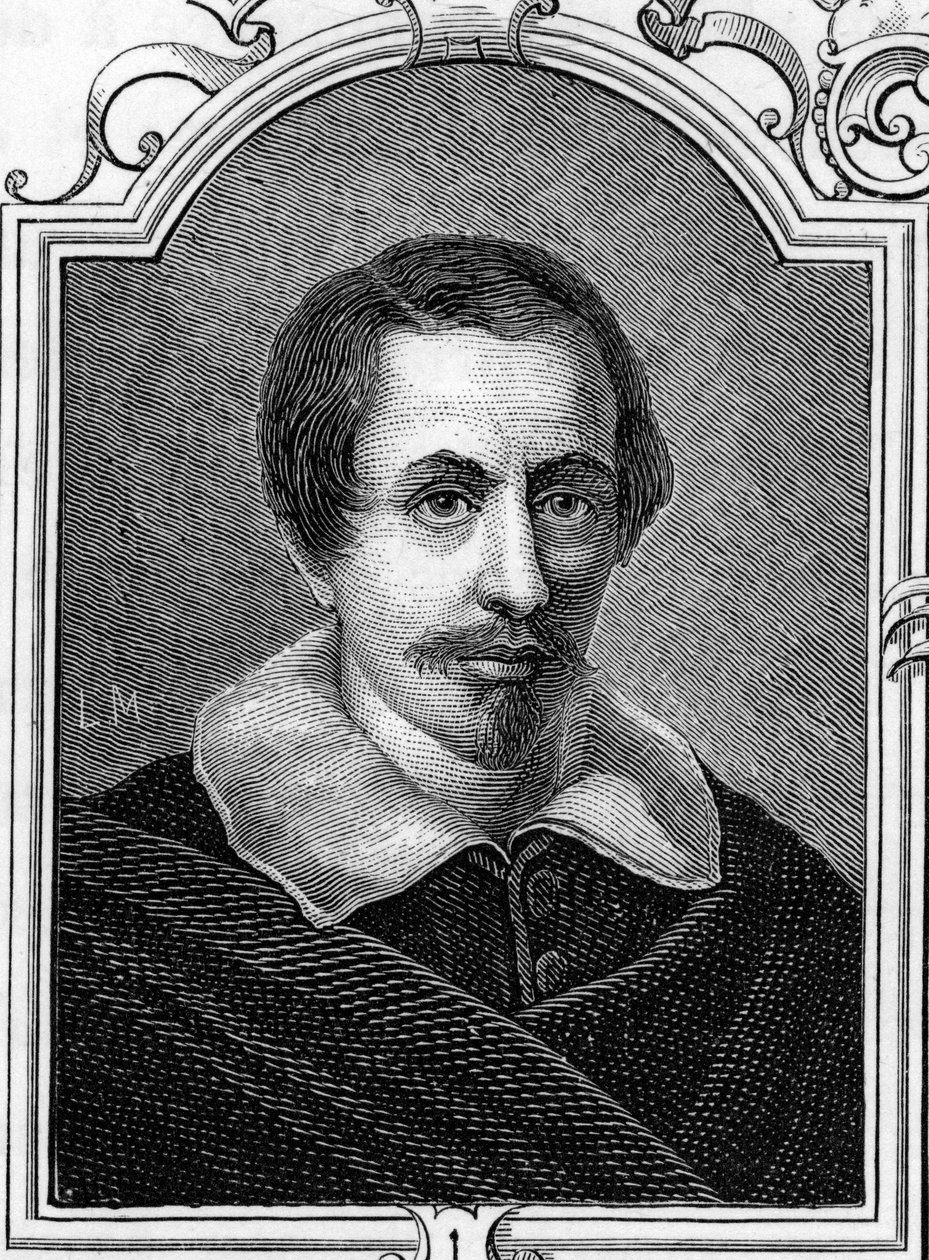 Daniele Crespi (1598-1630) olasz festő portréja. Armandaud 1859-es metszete „Európa galériáiban – Olaszország”. Magángyűjtemény. alkotó: Anonymous Anonymous