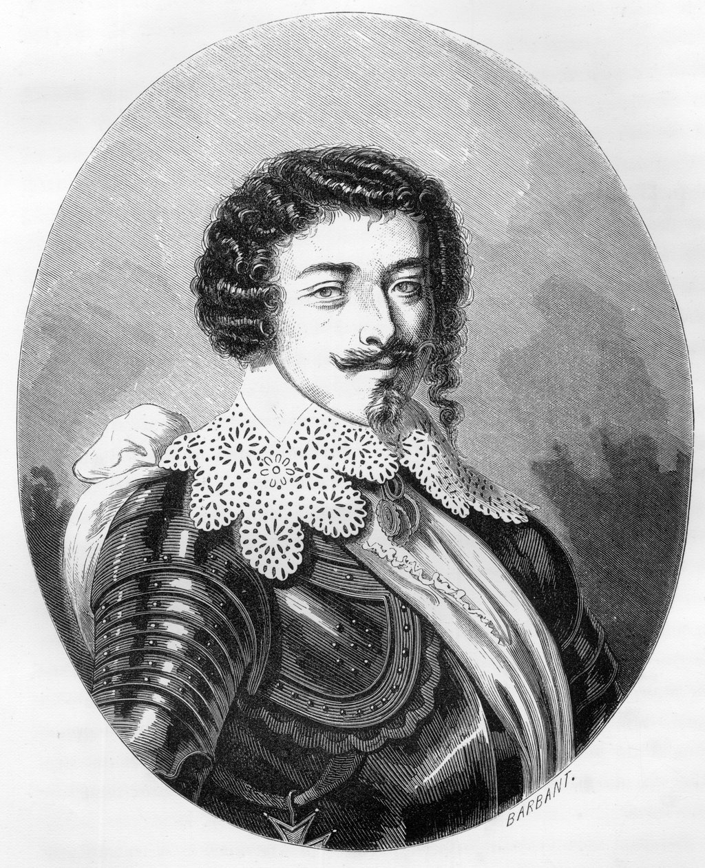 II. Henrik Montmorency (Montmorenci) herceg portréja (1595-1632) – Dupray de La Maherie „Le Livre Rouge – Histoire De L