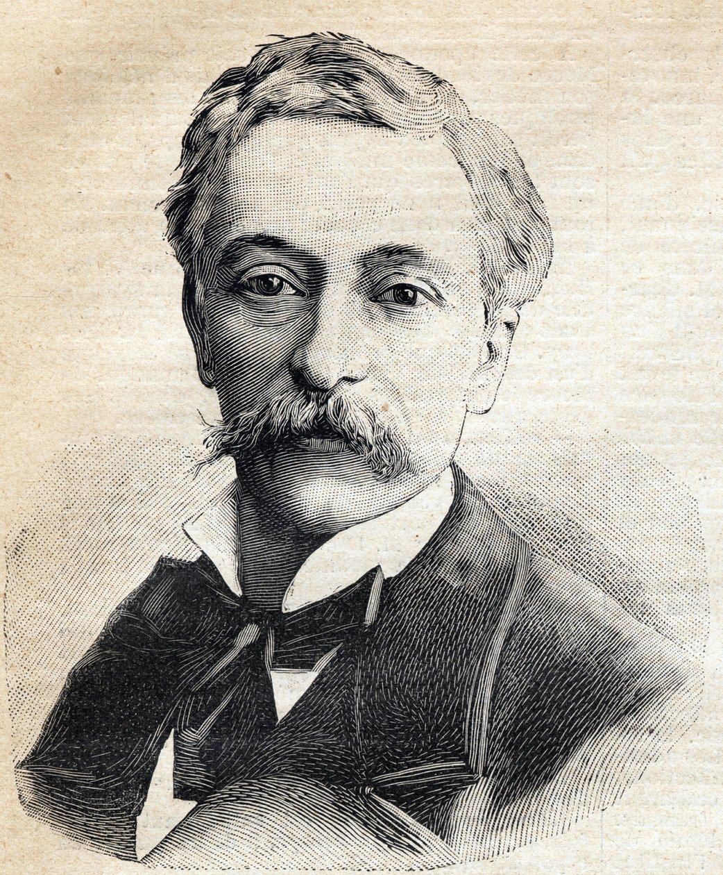 Edouard Lockroy (1838-1913) francia politikus portréja. Metszet a „Le Petit Parisien”-ben, 1893. alkotó: Anonymous Anonymous