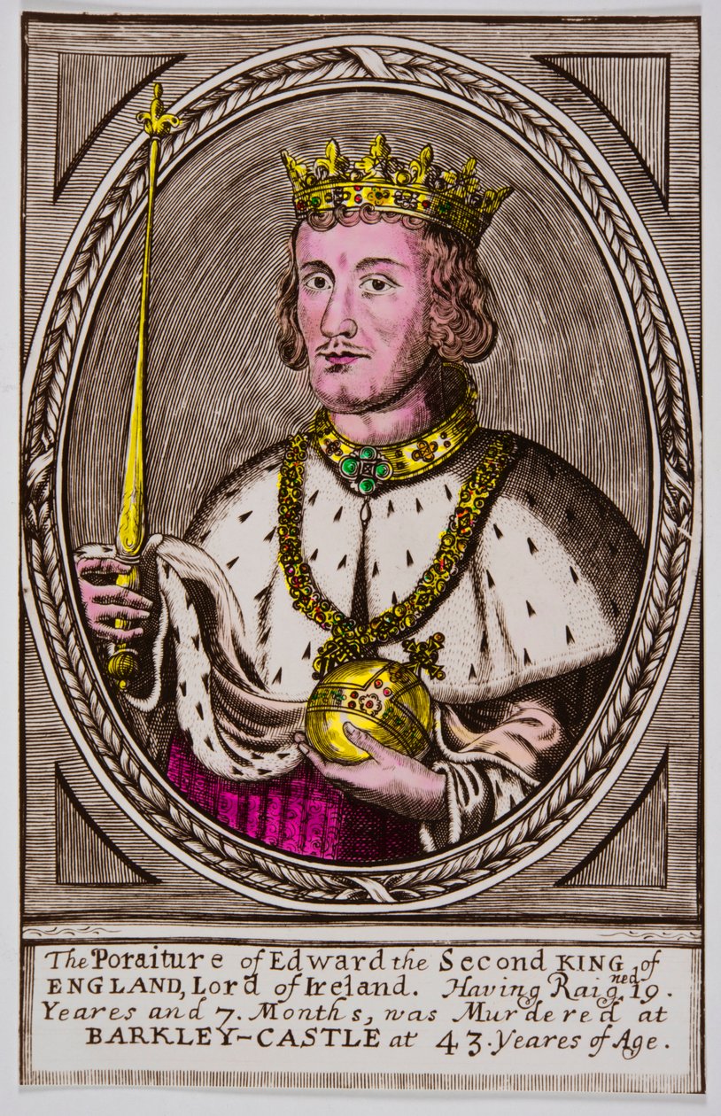 II. Edward (1284-1327) angol király portréja, Privee Collection alkotó: Anonymous Anonymous