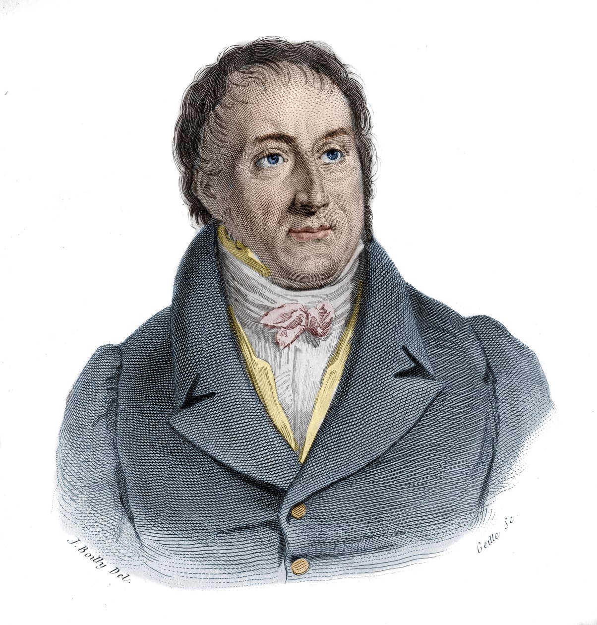 Francois-Antoine (Francois Antoine) Jecker (1765-1834) francia mérnök portréja „Hasznos férfiak portréi és története: minden országban és minden körülmények között férfiak és nők, akik jogot szereztek a férfiak elismeréséhez” című kiadványban megjelentek é alkotó: Anonymous Anonymous