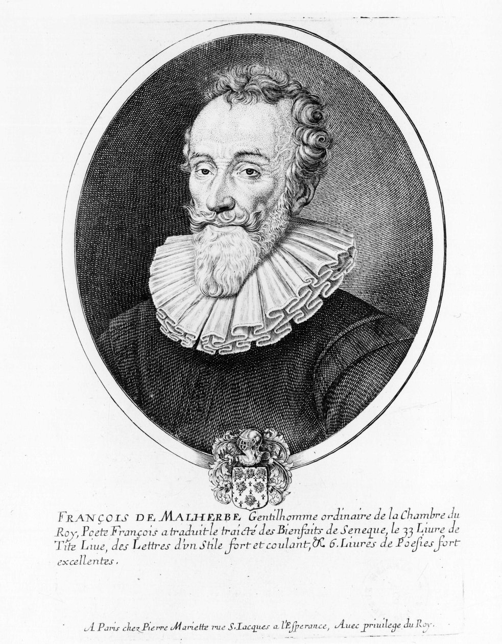 Francois de Malherbe (1555-1628) francia költő portréja alkotó: Anonymous Anonymous