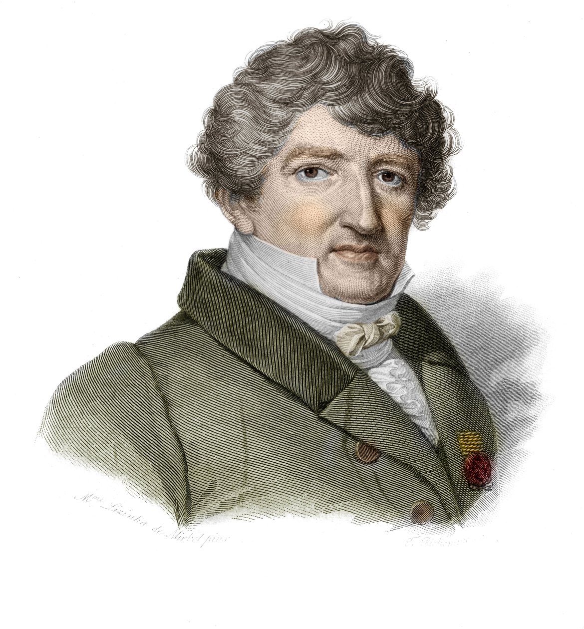 Georges Cuvier (1764-1832) francia paleontológus portréja a Societe Mo által kiadott és terjesztett „Hasznos férfiak portréi és története: minden országból és minden körülmények között férfiak és nők, akik jogot szereztek a férfiak elismeréséhez” című köny alkotó: Anonymous Anonymous