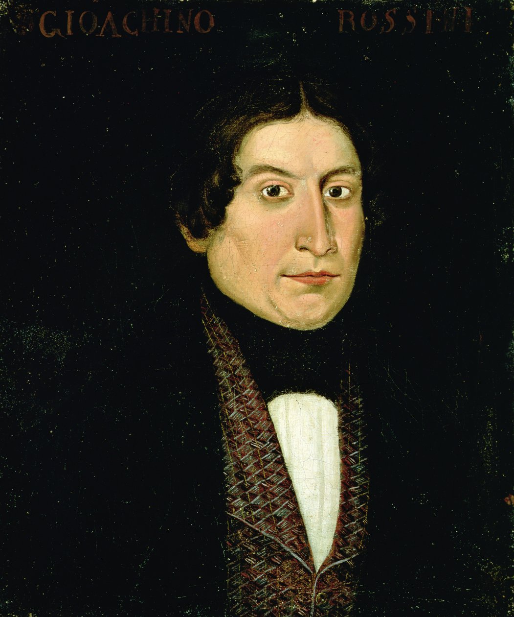 Gioacchino Rossini (1792-1868) portréja (olaj, vászon) alkotó: Anonymous Anonymous