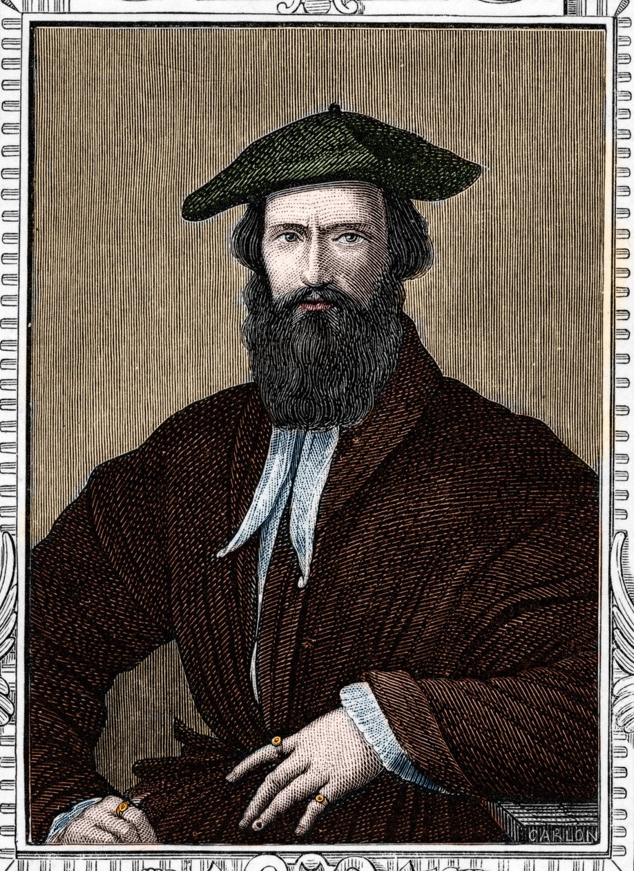 Girolamo portréja Francesco Maria Mazzola mondta Parmigianino vagy A parmezán (1503-1540) olasz festő. armengaud 1859-es metszete Európa - Olaszország galériáiban. Magángyűjtemény. alkotó: Anonymous Anonymous