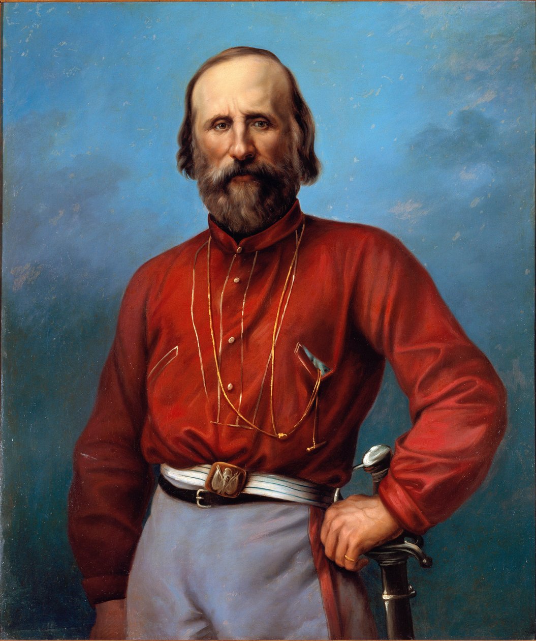 Giuseppe Garibaldi (1807-1882) portréja Névtelen festmény 19. század. Brescia, magángyűjtemény alkotó: Anonymous Anonymous