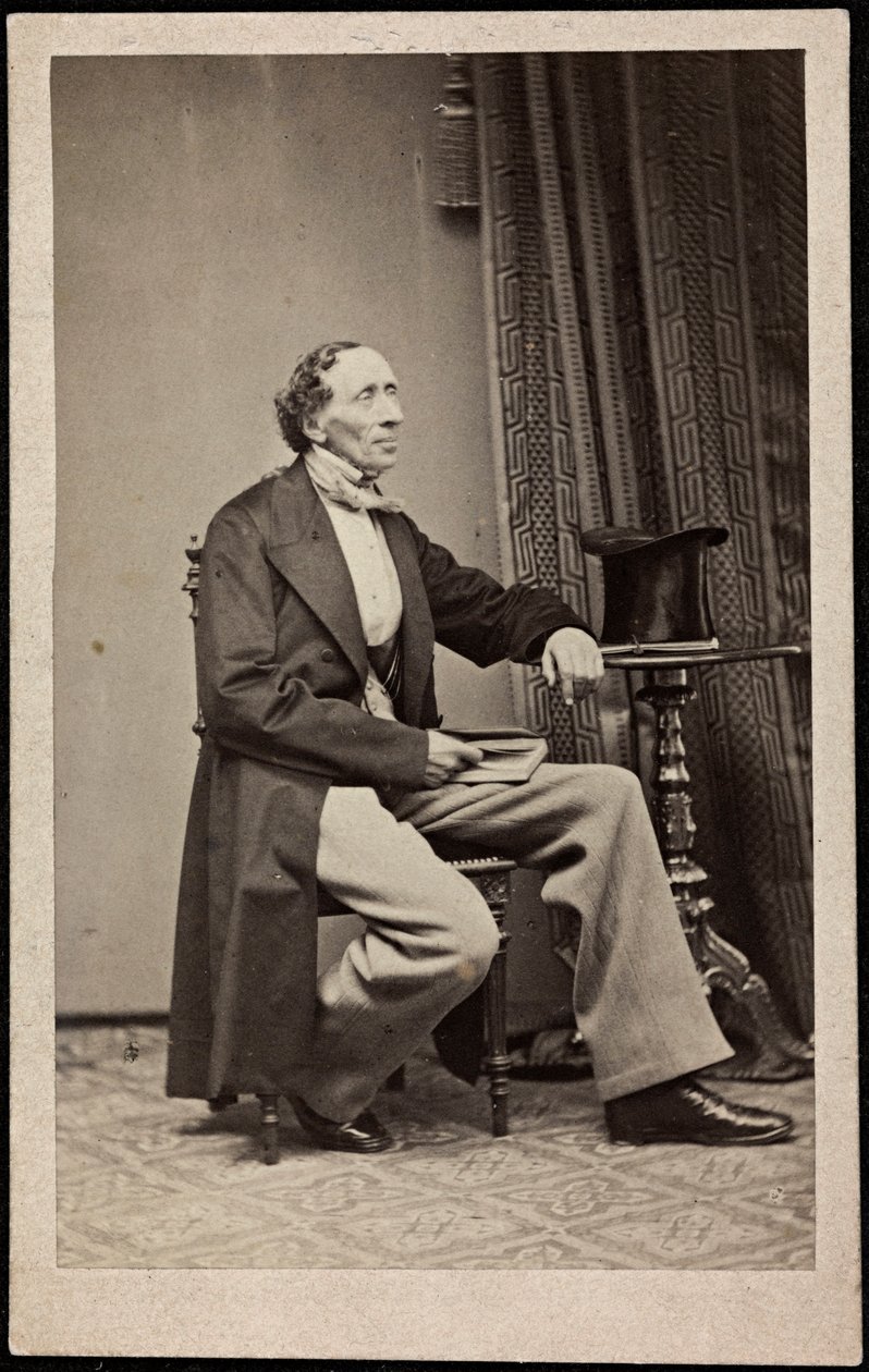 Hans Christian Andersen (1805-1875), Anonymous portréja. Fénykép, 1865 körül. Magángyűjtemény alkotó: Anonymous Anonymous