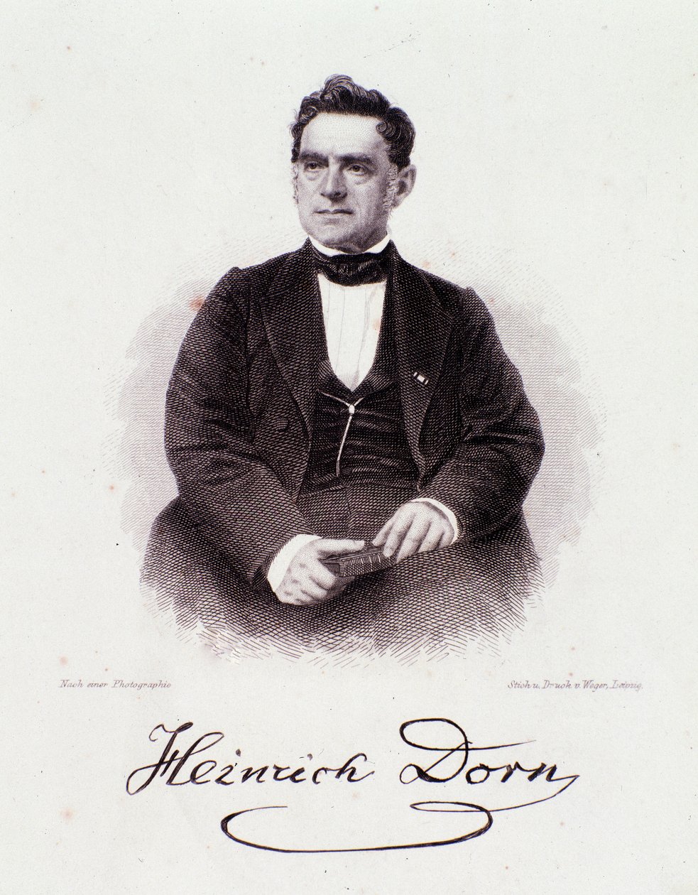 Heinrich Dorn (1804-1892) német karmester, zeneszerző és újságíró portréja XIX. Milánói magángyűjtemény alkotó: Anonymous Anonymous