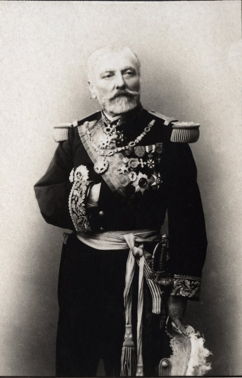 Hyacinthe Laurent Theophile Aube (Aube admirális) (1826-1890), francia tengernagy portréja. FPL gyűjtemény. alkotó: Anonymous Anonymous