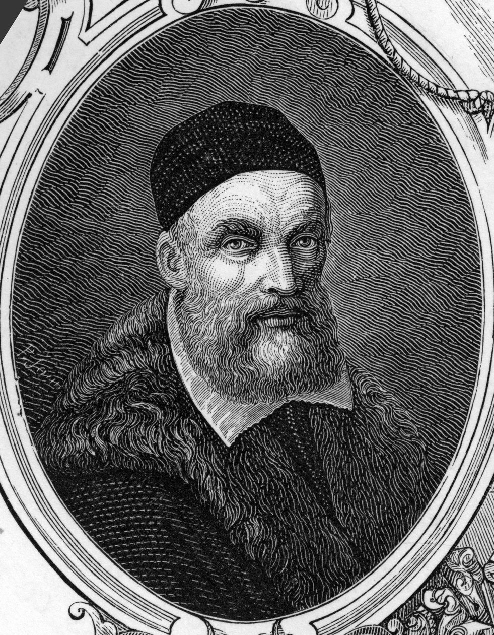 Jacopo vagy Giacomo Bassano (1518-1592) olasz festő portréja. Armengaud 1859-es metszete Európa - Olaszország galériáiban. Magángyűjtemény. alkotó: Anonymous Anonymous