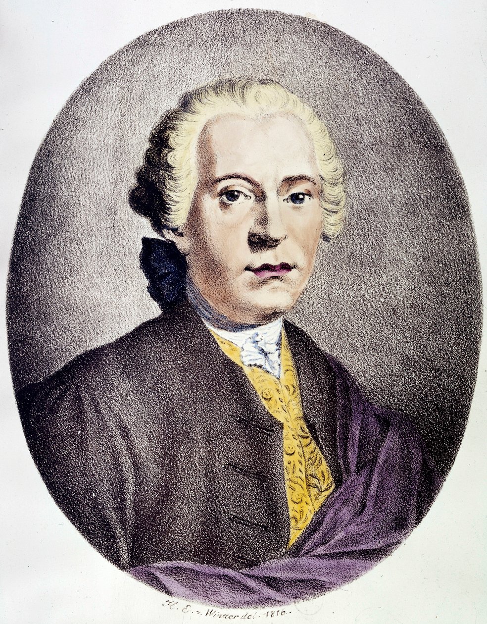 Johan Adolf Hasse (1699-1783) portréja barokk zeneszerző, metszet a 18. századról Magángyűjtemény alkotó: Anonymous Anonymous