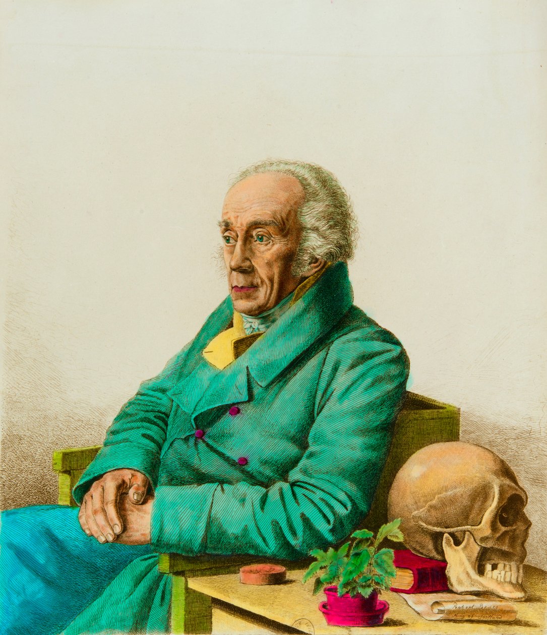 Joseph Friedrich Blumenbach (1752-1840) német antropológus és biológus portréja, Privee Collection alkotó: Anonymous Anonymous