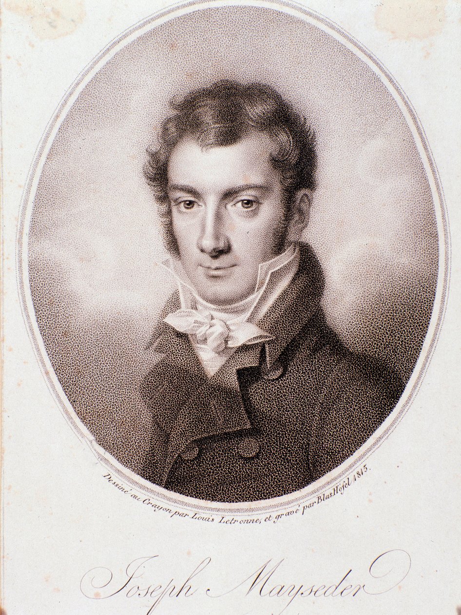 Joseph Mayseder portréja (litográfia) alkotó: Anonymous Anonymous