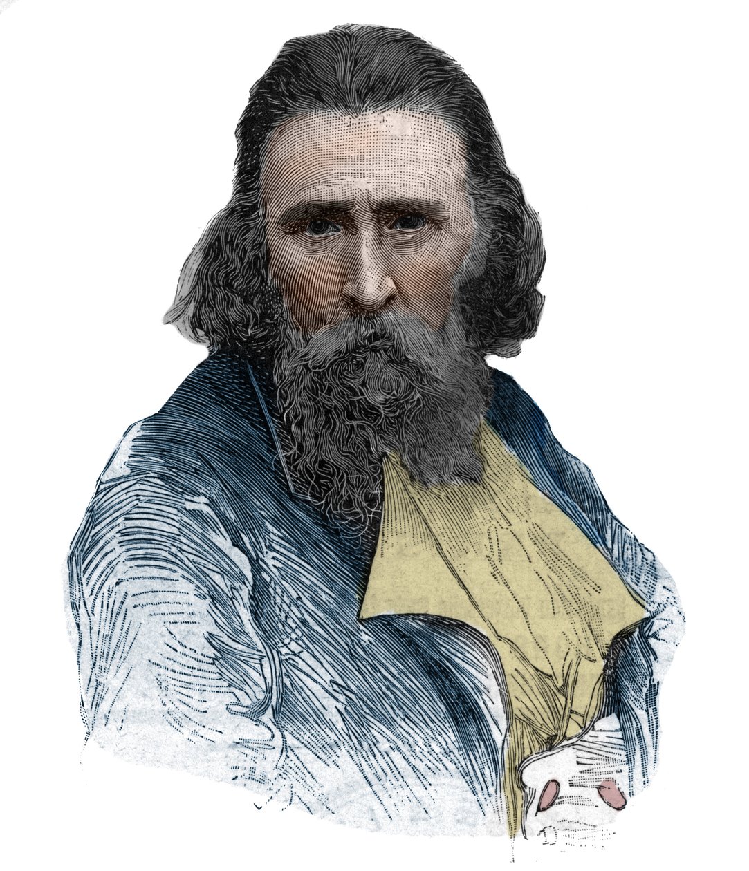Leon Cladel (1835-1892), francia levélember portréja. alkotó: Anonymous Anonymous