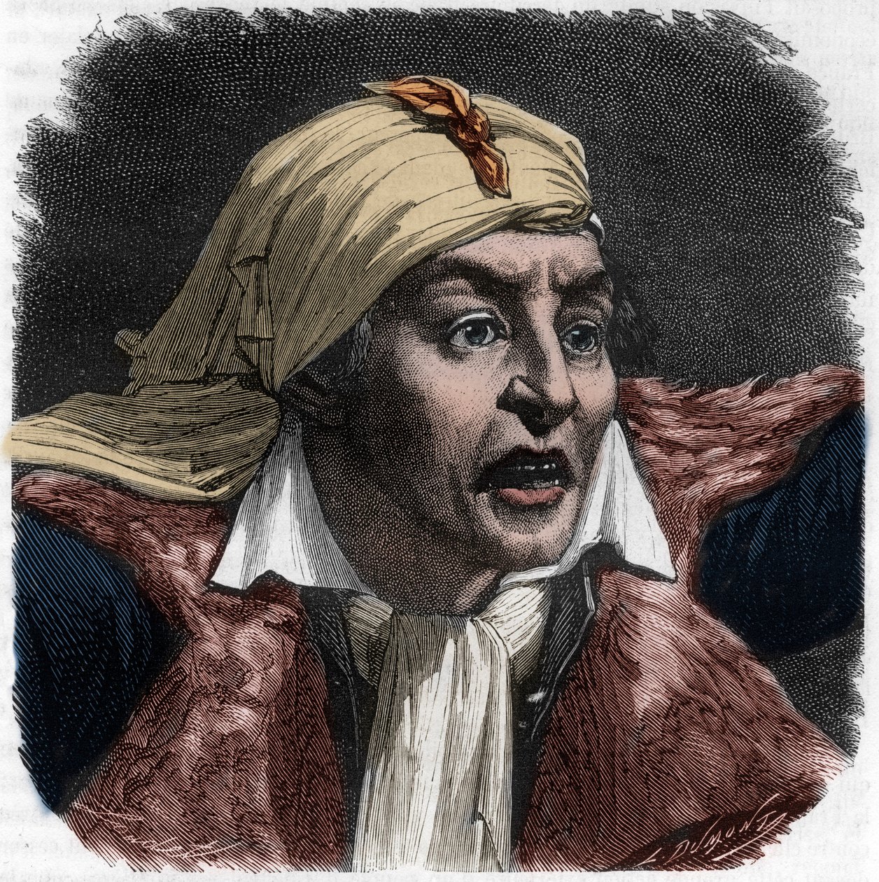Marat portréja (1743-1793) - Jean-Paul (Jean Paul) Marat (1743-1793) politikus, francia újságíró portréja - Alphonse de Lamartine (1790-1869) metszet a „Histoire des Girondins”-ba, 1865-1866 - Magánélet Gyűjtemény alkotó: Anonymous Anonymous