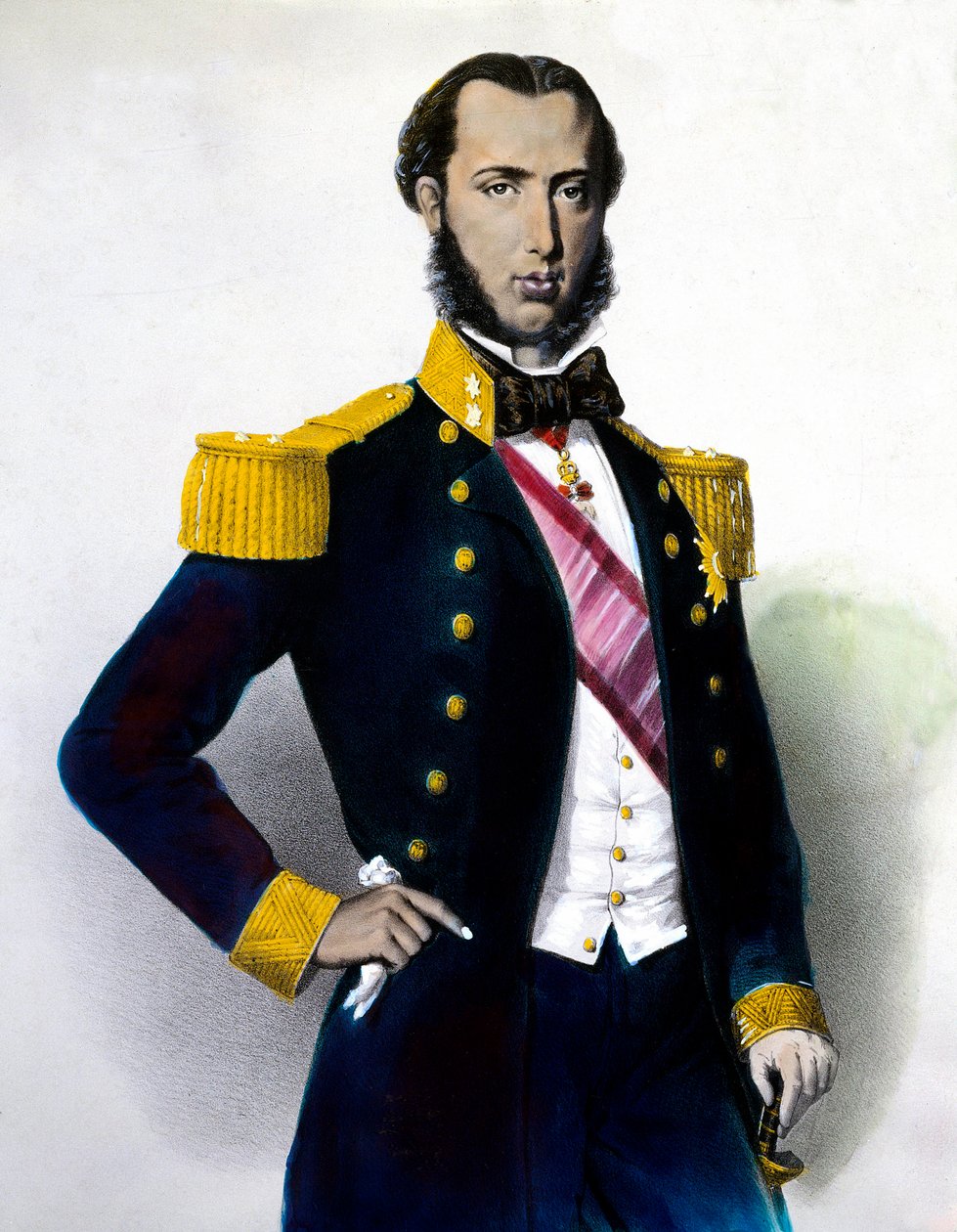 I. Maximilianus (Ferdinánd Maximilian József osztrák császári herceg és főherceg, Magyarország és Csehország királyi hercege), mexikói császár (1832-1867) portréja Metszet a XIX. Magángyűjtemény alkotó: Anonymous Anonymous