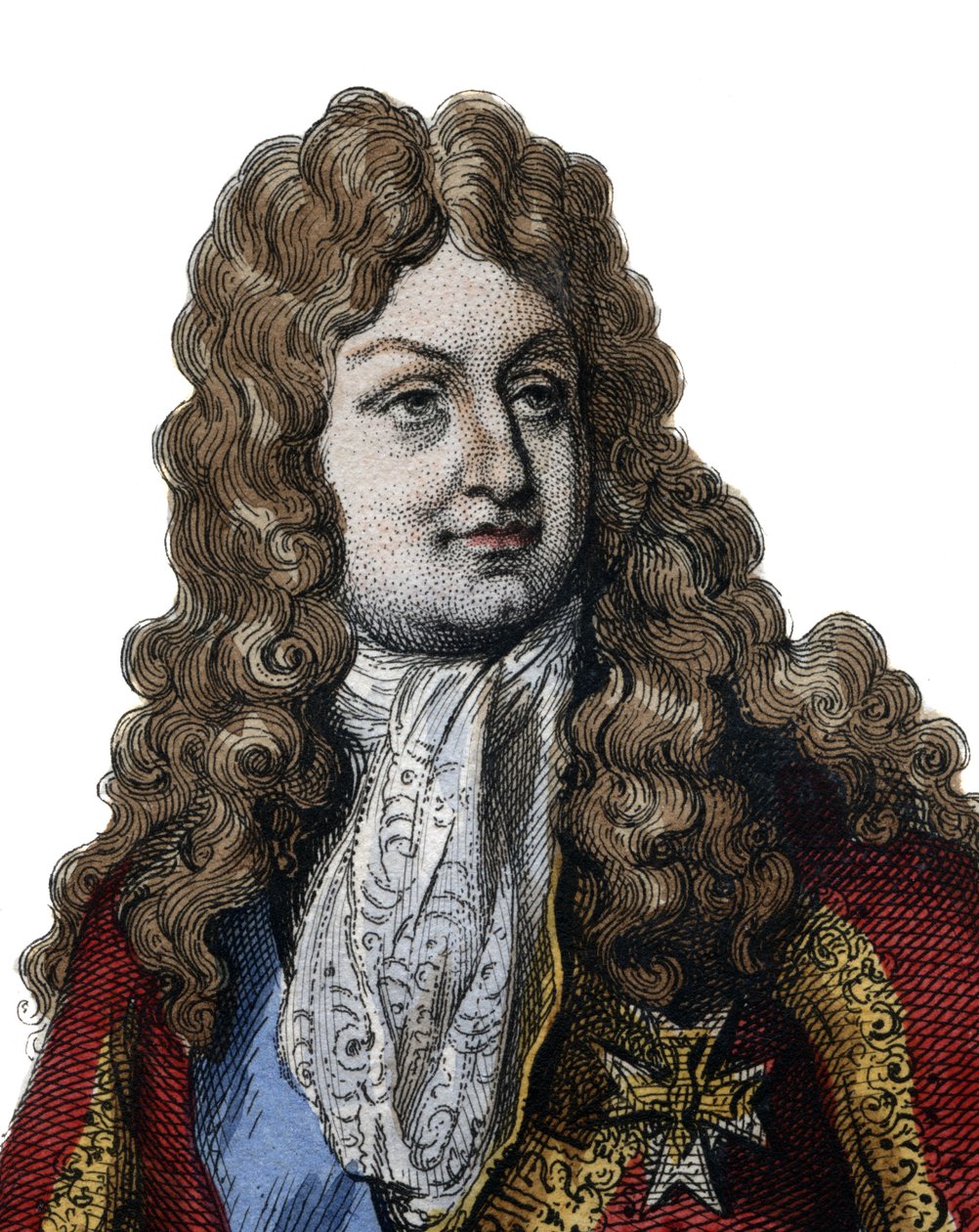 II. Fülöp, Orléans hercegének (1674-1723), a francia királyi család tagjának és 1715 és 1723 között a királyság régensének portréja. Illusztráció a „Le Plutarque Français”-ból, Edmond Mennechet alkotó: Anonymous Anonymous