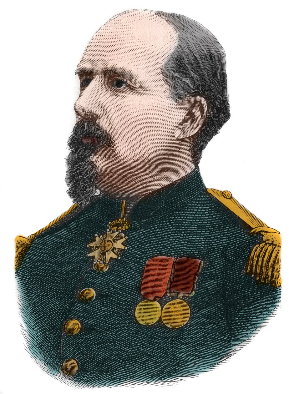 Pierre Philippe Denfert Rochereau (Denfert-Rochereau) (1823-1878) francia ezredes portréja. alkotó: Anonymous Anonymous
