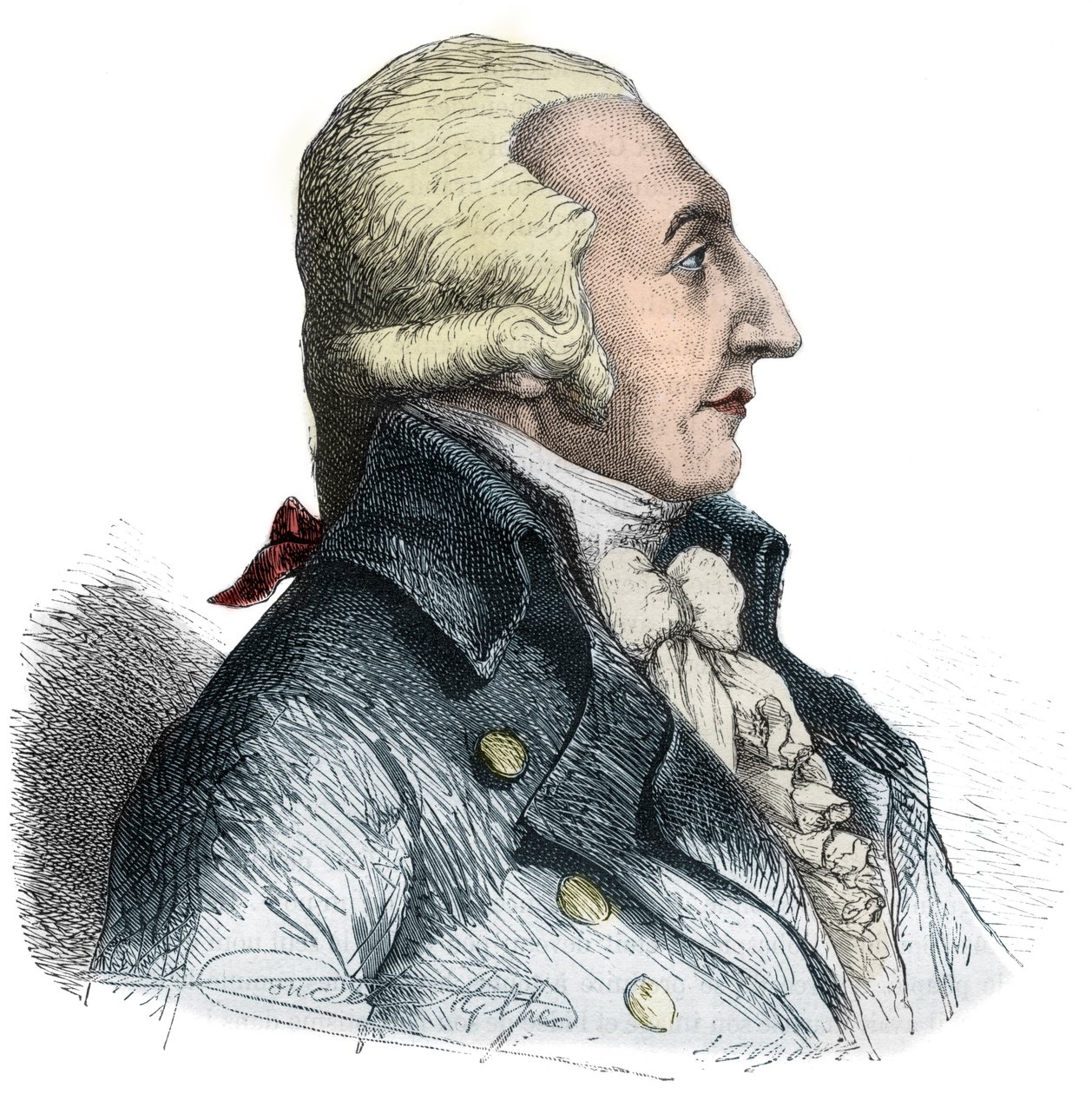 Pierre Roger Ducos (1747-1816), francia politikus portréja - Metszet Alphonse de Lamartine (1790-1869) „Histoire des Girondins” című könyvébe 1865-1866 - Magángyűjtemény alkotó: Anonymous Anonymous