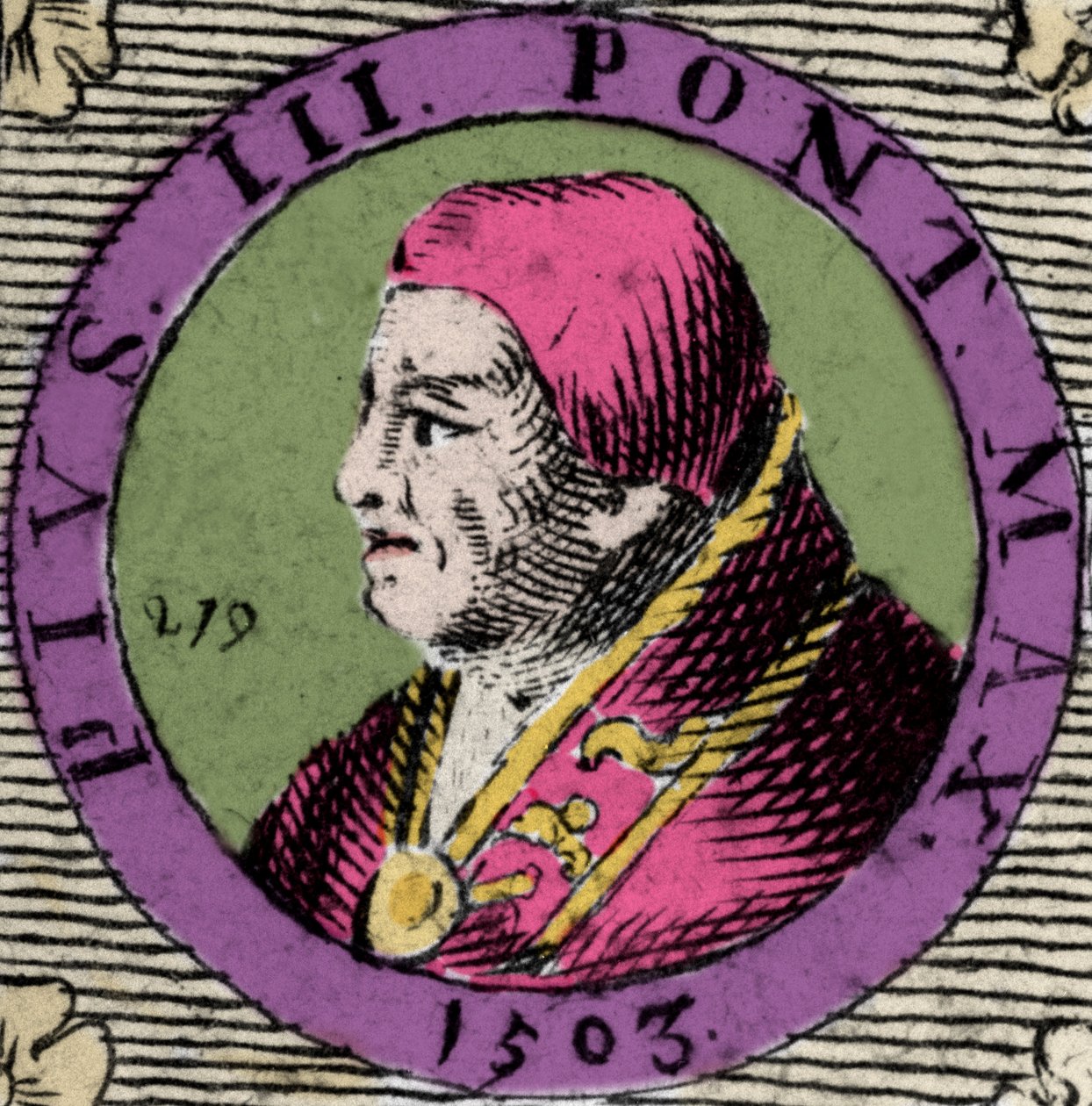 Pius, Francesco Todeschini Piccolomini (1439-1503) portréja, akit szeptember 22-én pápává választottak alkotó: Anonymous Anonymous