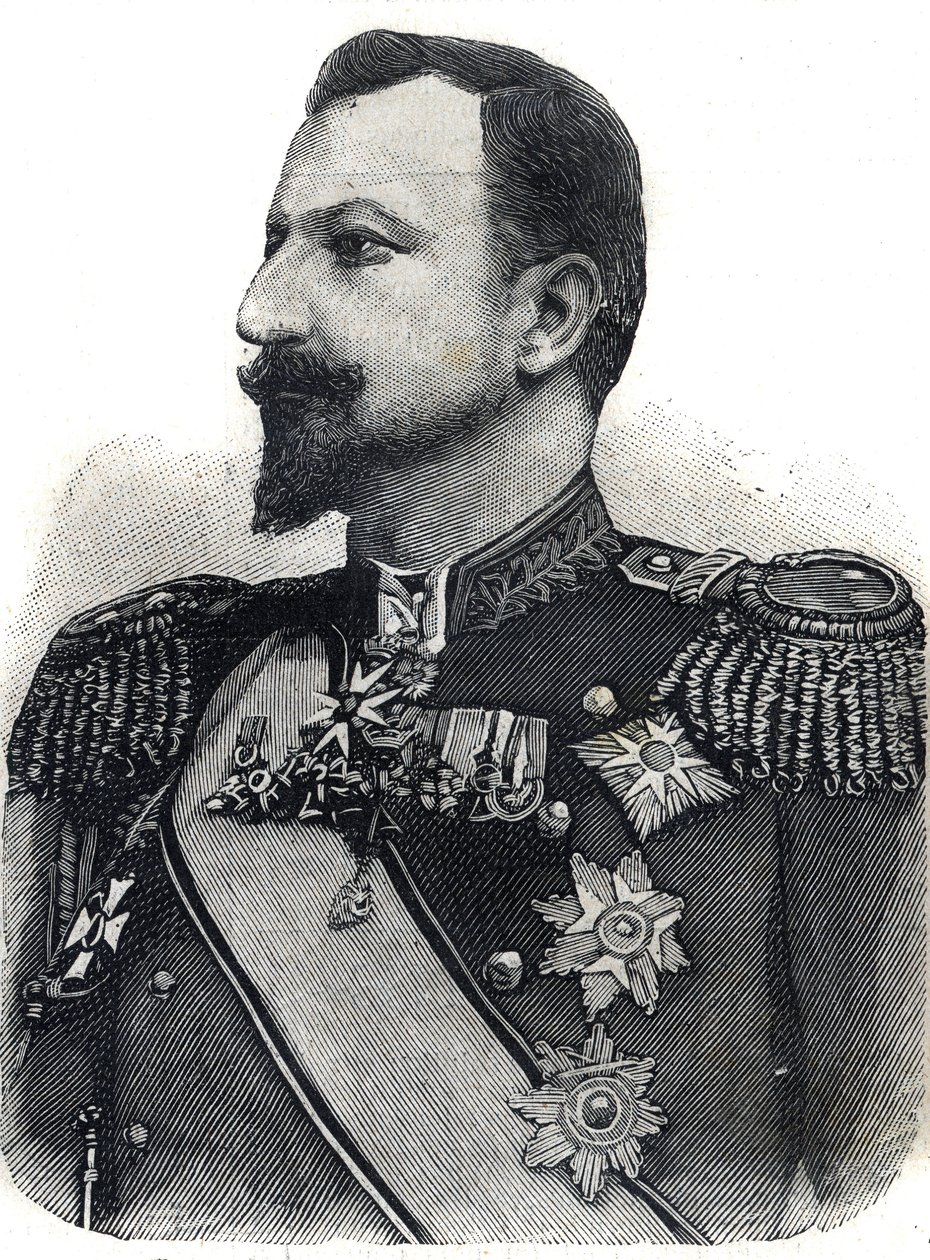 I. Ferdinánd bolgár herceg (1861-1948) portréja. Metszet a „Le Peute Parisien”-ben alkotó: Anonymous Anonymous