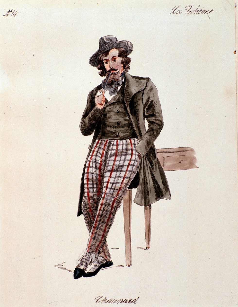 Schaunard portréja, Puccini La boheme című művéből (1892-1895) alkotó: Anonymous Anonymous