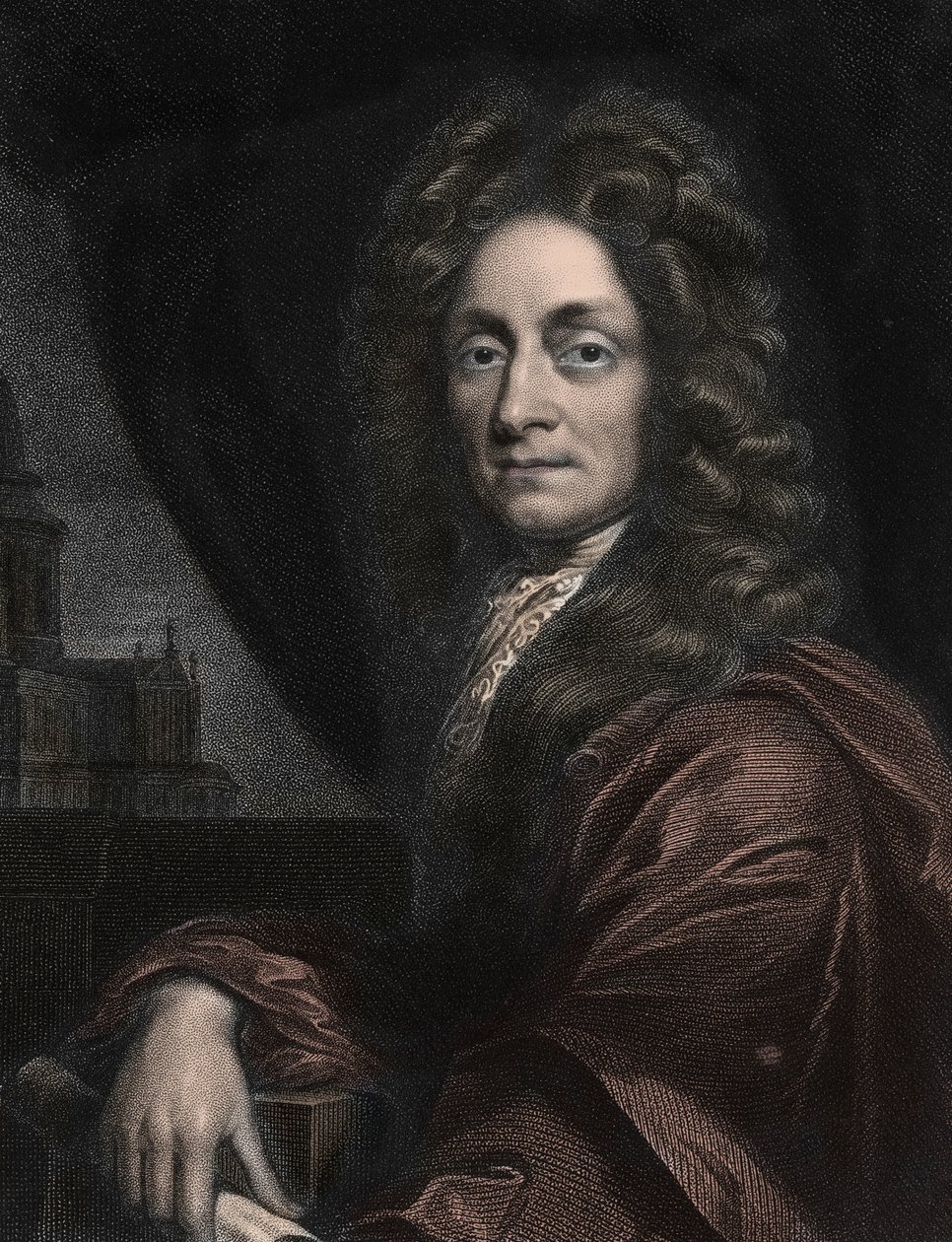 Sir Christopher Wren angol építész (1632-1723) portréja. alkotó: Anonymous Anonymous