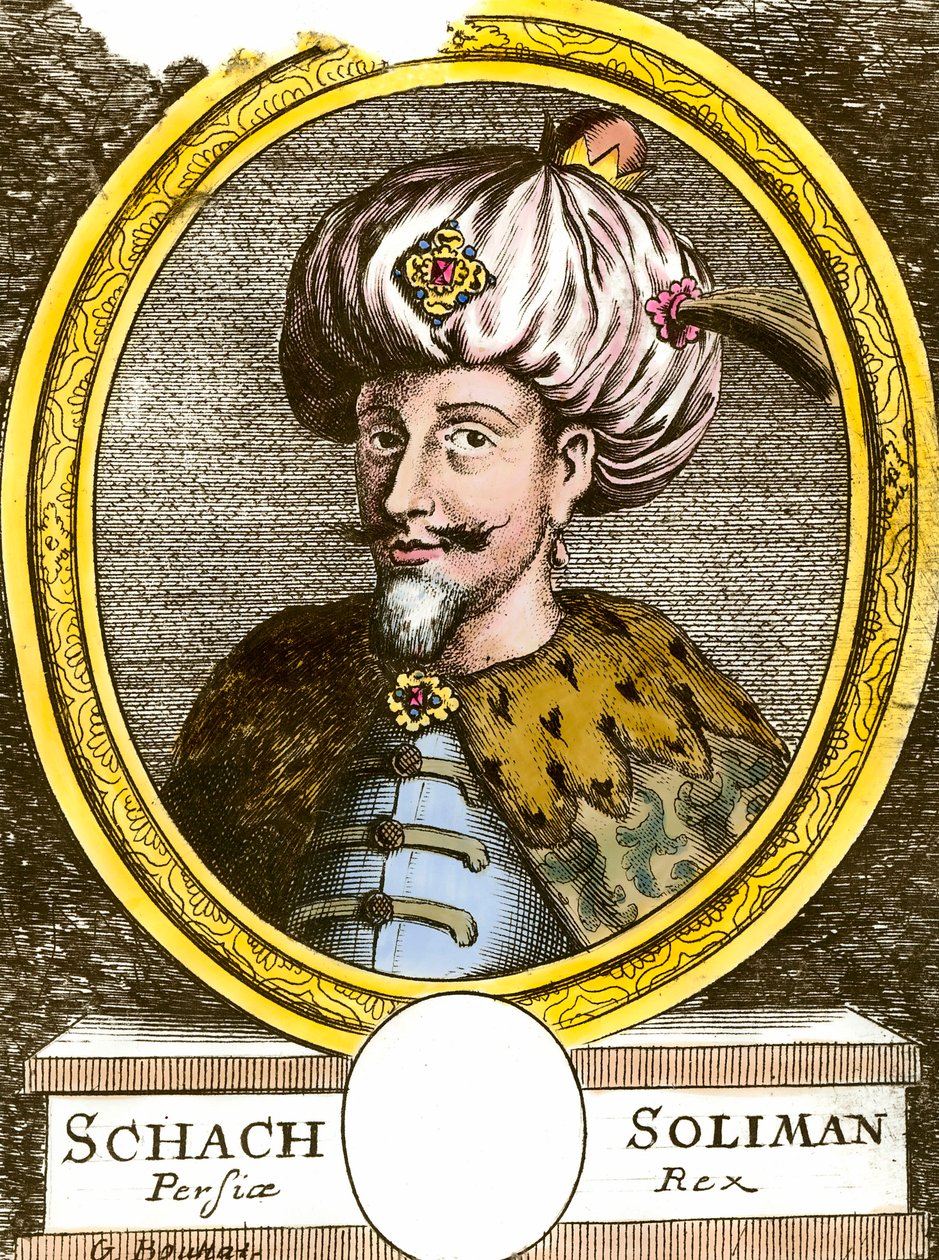Szoliman (Szulejmán) I., a csodálatos (1494-1566), oszmán szultán portréja, 18. századi metszet. Magángyűjtemény alkotó: Anonymous Anonymous