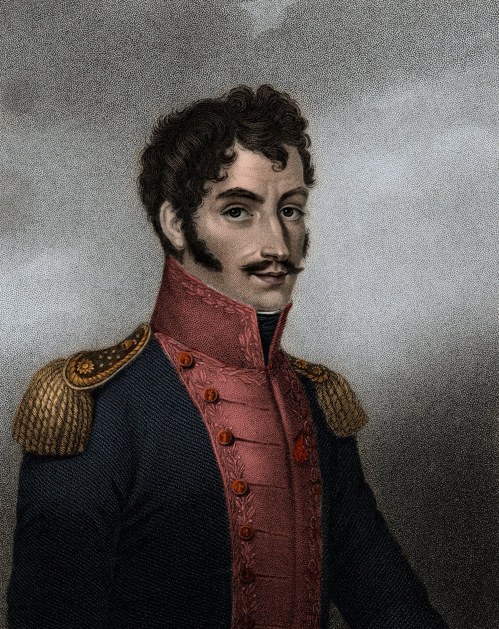 Simon Bolivar (1783-1830) venezuelai politikus és katona, Kolumbia és Peru elnöke portréja. alkotó: Anonymous Anonymous