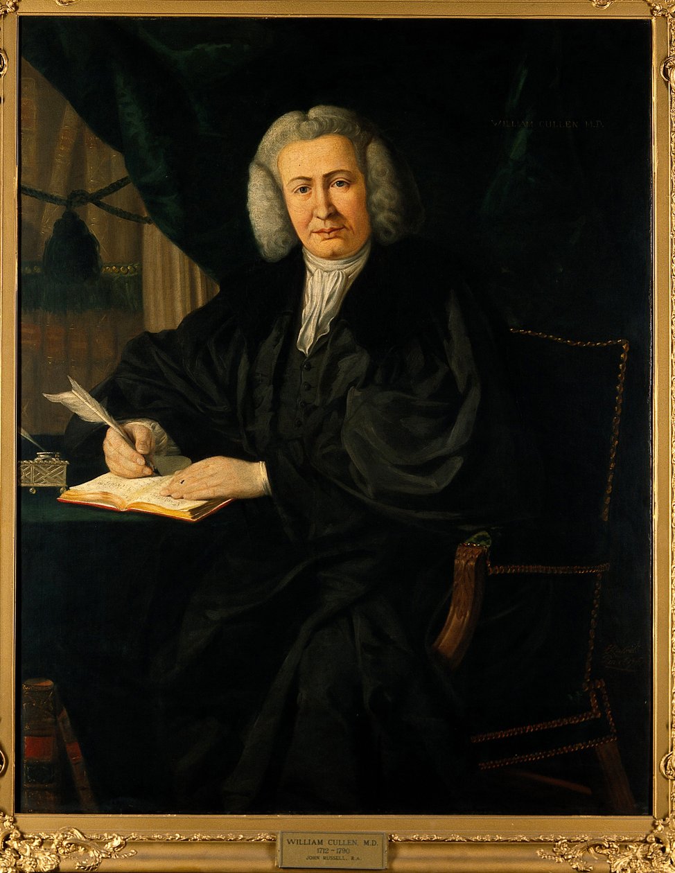 William Cullen (1710-1790), Anonymous portréja. Olaj, vászon, 18. század második fele, Magángyűjtemény alkotó: Anonymous Anonymous